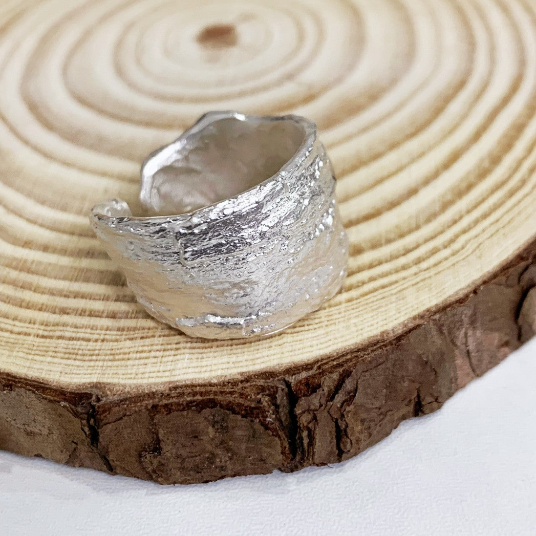 Sterling Silver Open End Ring