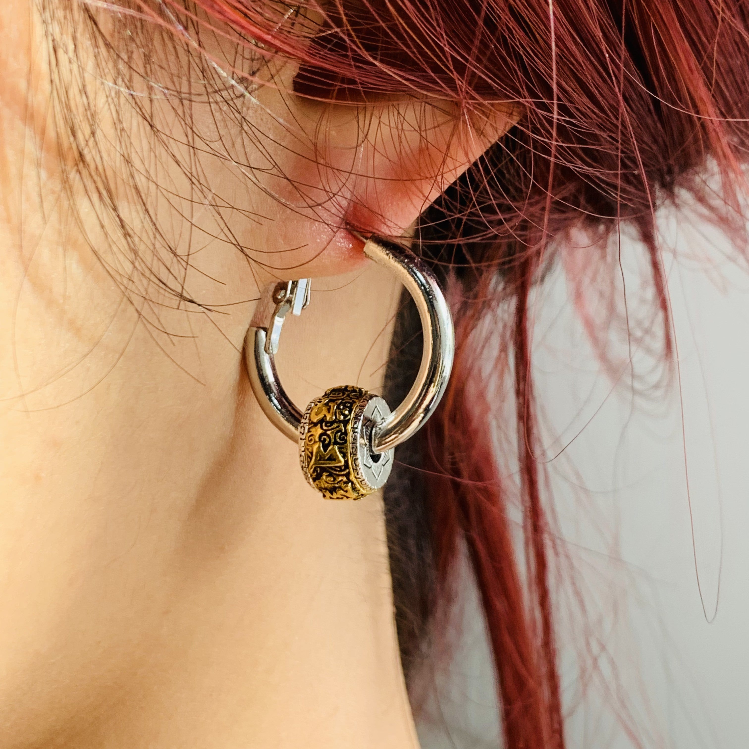 Bohemian Gold Ball Earrings Set