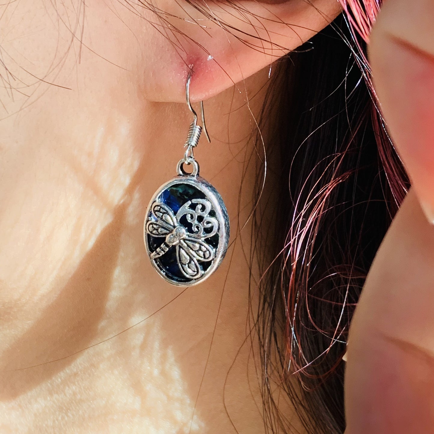 Dragonfly Collection - Whimsical Dragonfly Dangle Earrings | Boho Nature Inspired Jewelry | Vintage Insect Statement Earrings| Handmade Drop Earrings| Gift for Her