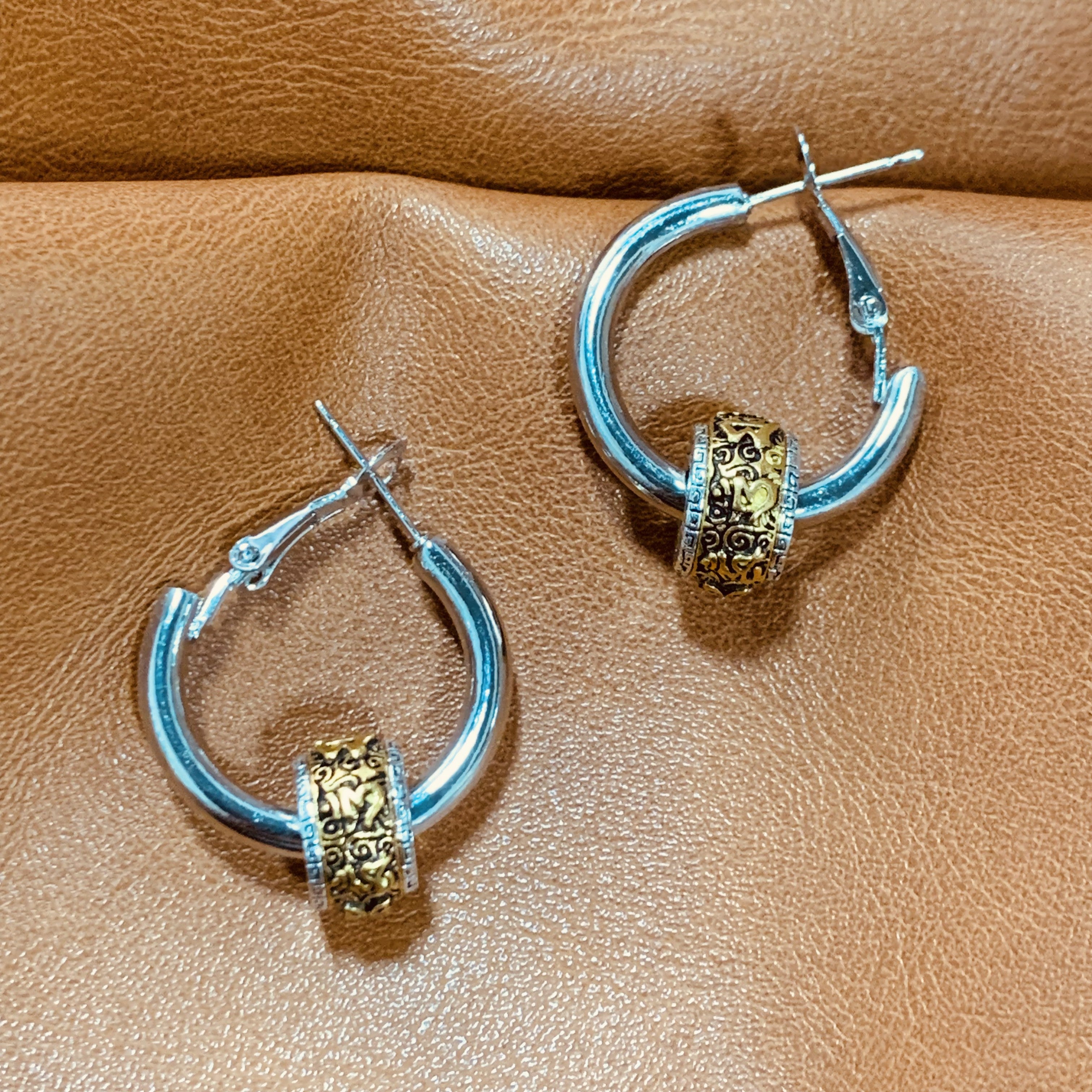 Bohemian Gold Ball Earrings Set