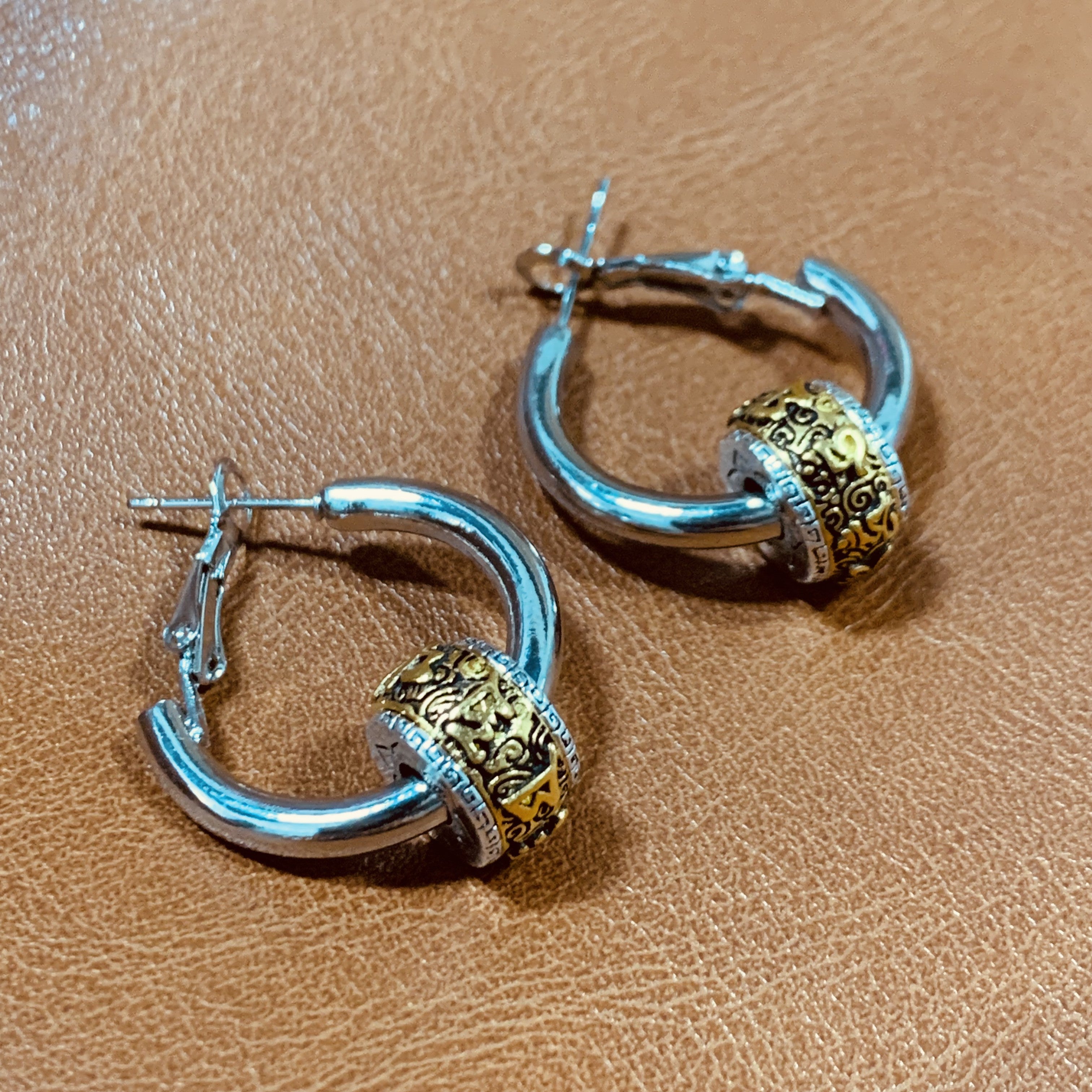 Bohemian Gold Ball Earrings Set