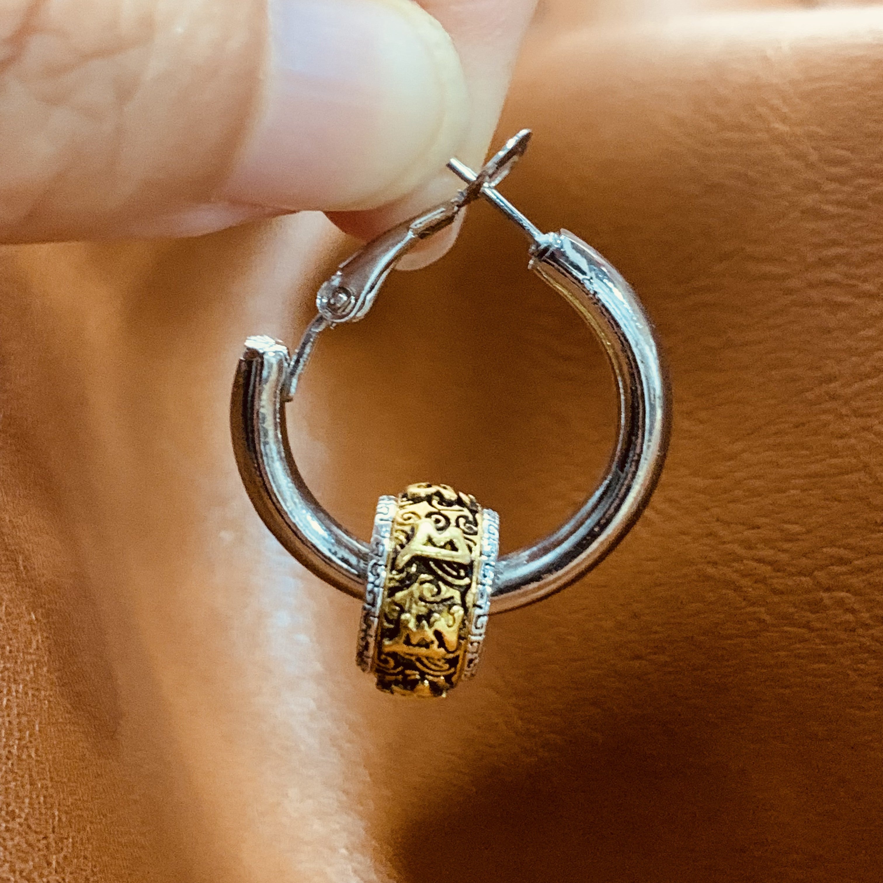 Bohemian Gold Ball Earrings Set