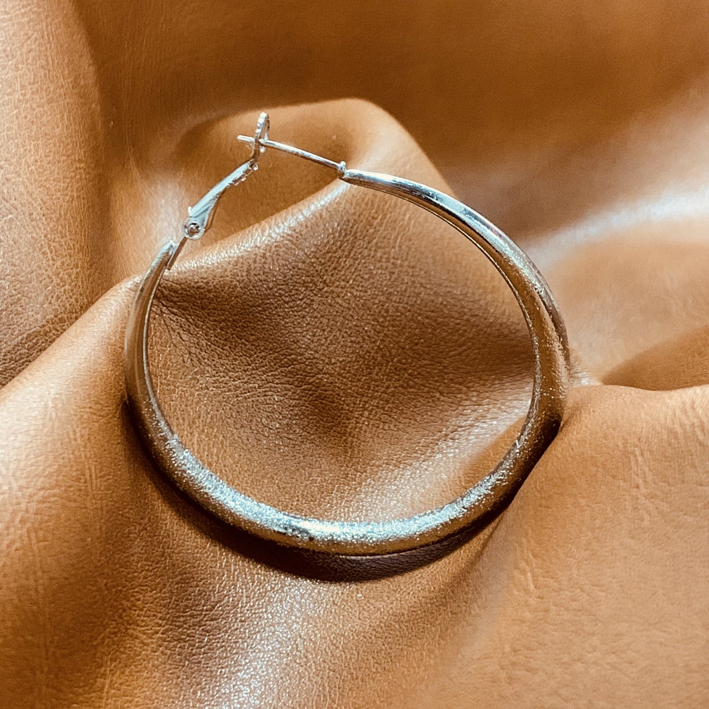Hoop Earrings Bestie Set | Large Minimalist Modern Hoops | Retro Cool Silver Earrings | Hypoallergenic Everyday Earrings | Gift for Her