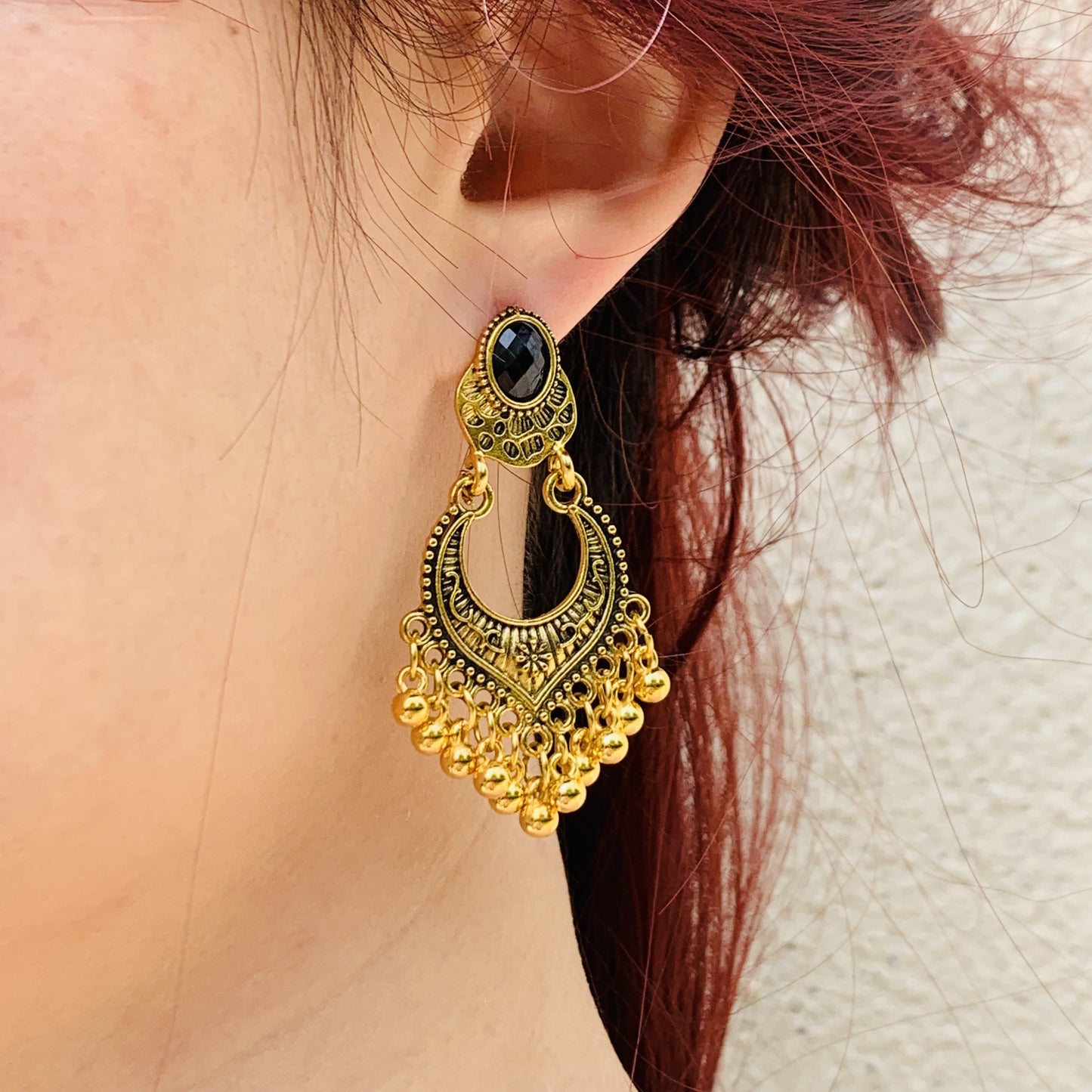 Bohemian Earrings | Teardrop Tassel Earrings | Large Chandelier Earrings | Long Drop Earrings | Boho Vintage Earrings | Gift For Her