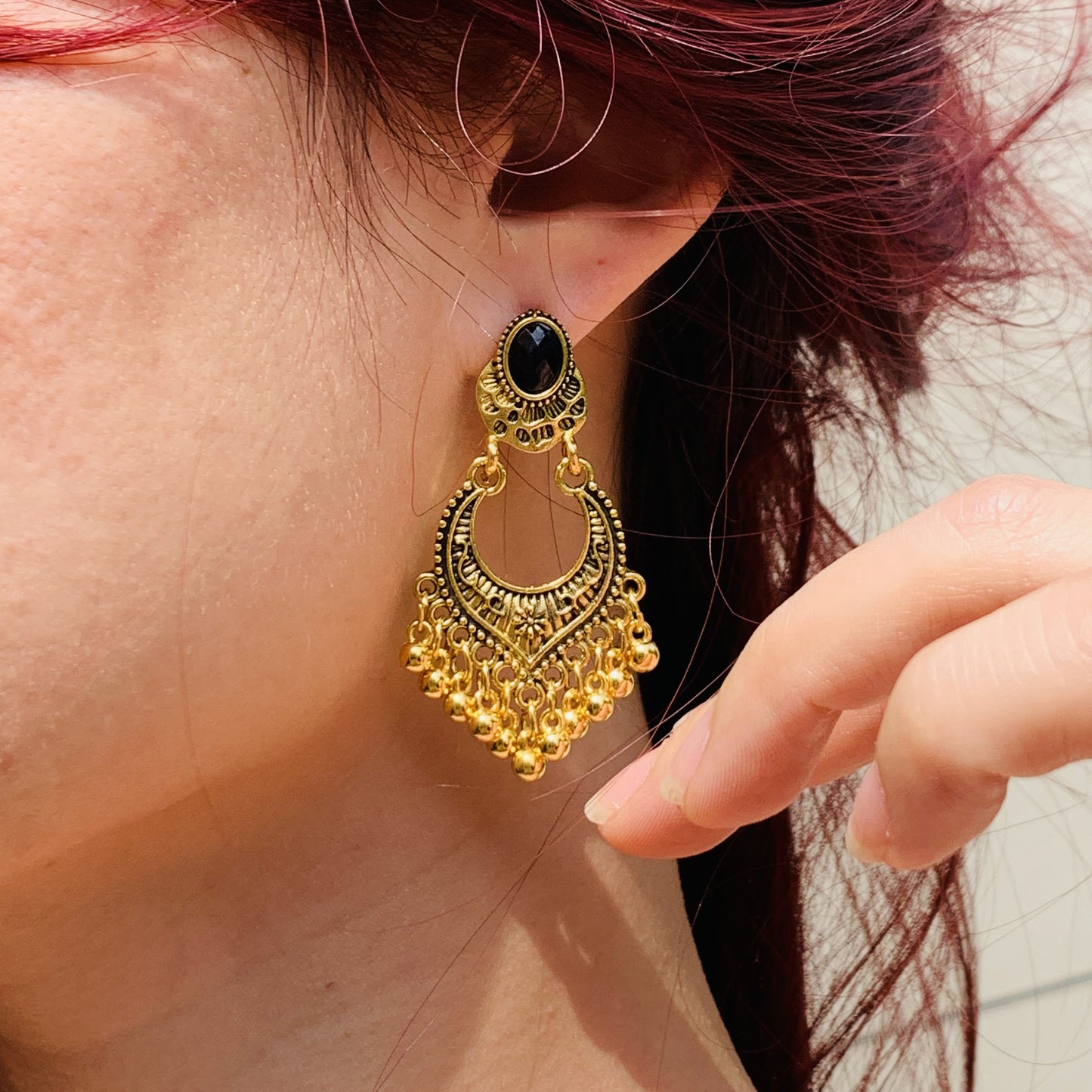 Bohemian Earrings | Teardrop Tassel Earrings | Large Chandelier Earrings | Long Drop Earrings | Boho Vintage Earrings | Gift For Her