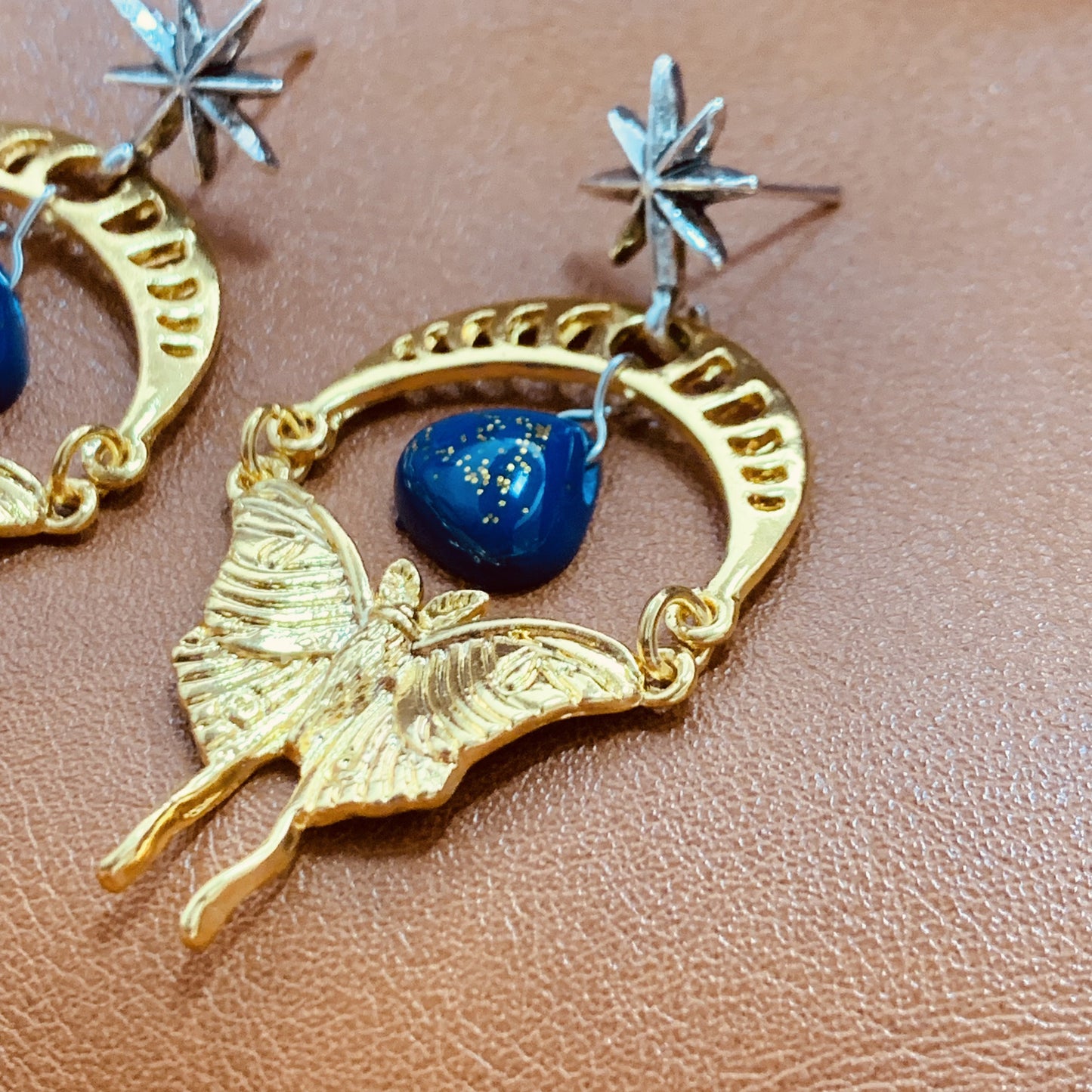 Butterfly Collection - Bohemian Butterfly Chandelier Earrings | Long Gold Dangle Earrings | Celestial Statement Drop Jewelry | Vintage Boho Earrings | Gift For Her