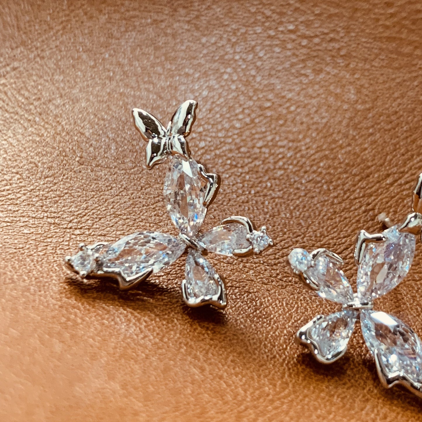 Butterfly Collection---Sparkling Butterfly Earrings | Nature Inspired Elegant Studs | Fairycore Butterfly Earrings | Dainty Earrings for Women | Gift for Her