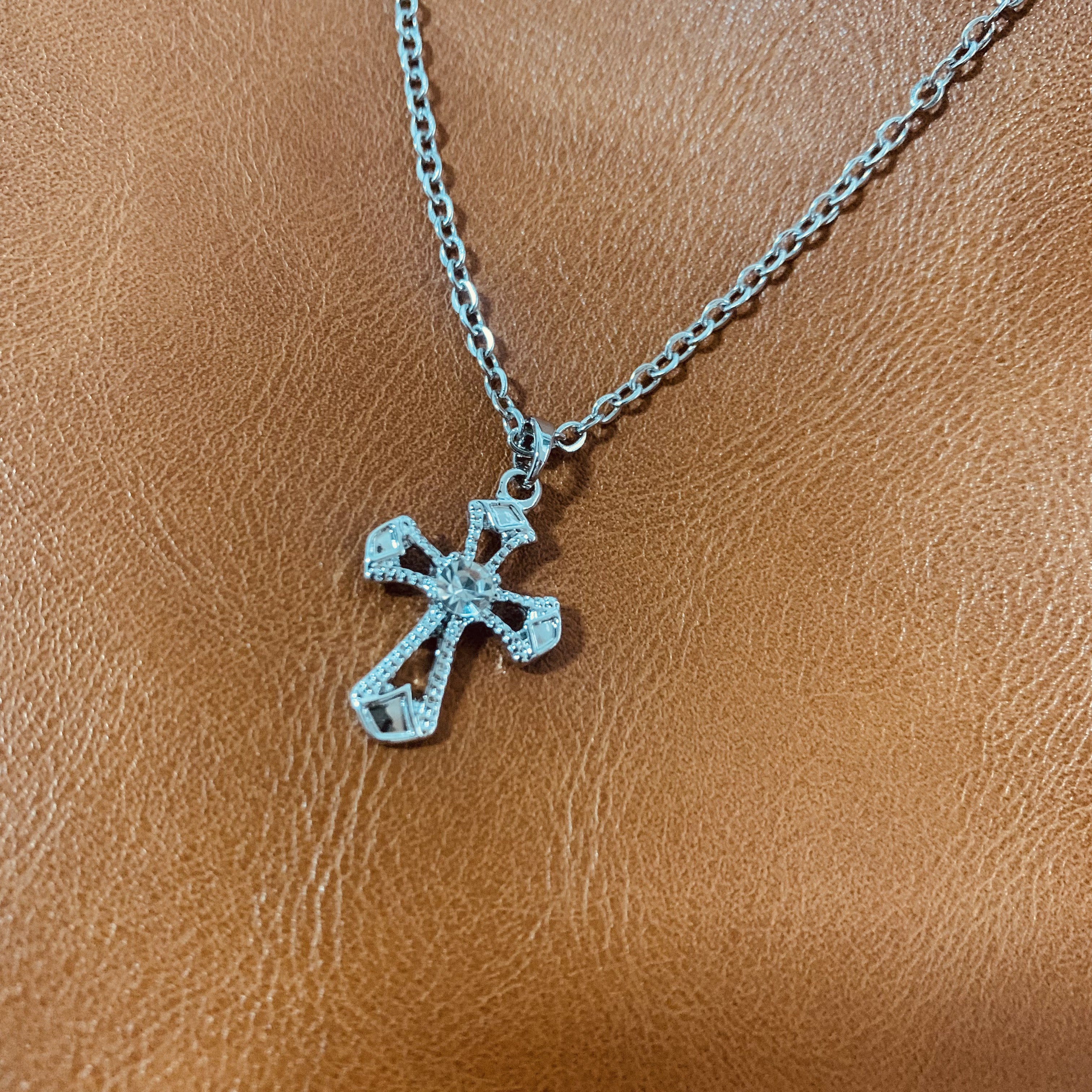 Y2K Gothic Cross Necklace