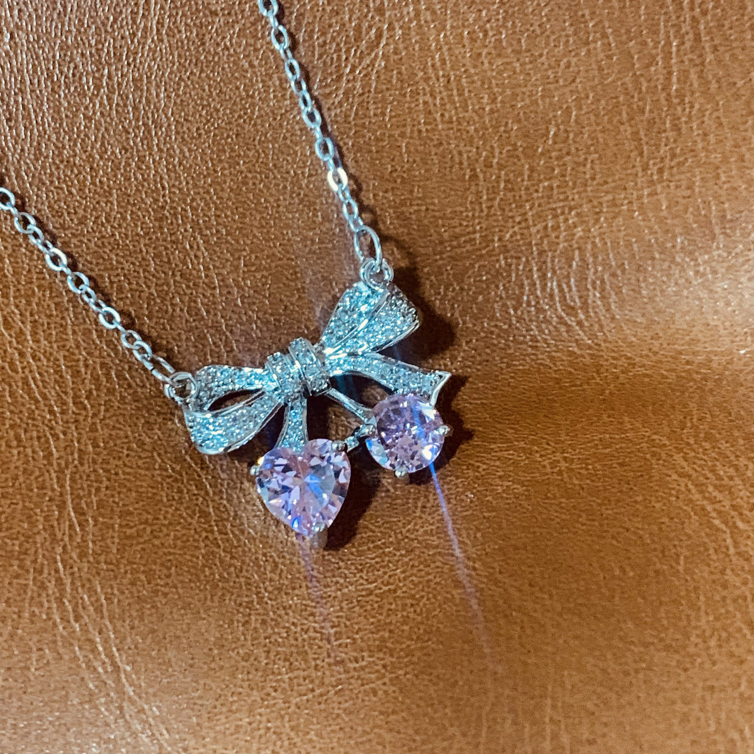 Dainty Bow Pendant Necklace