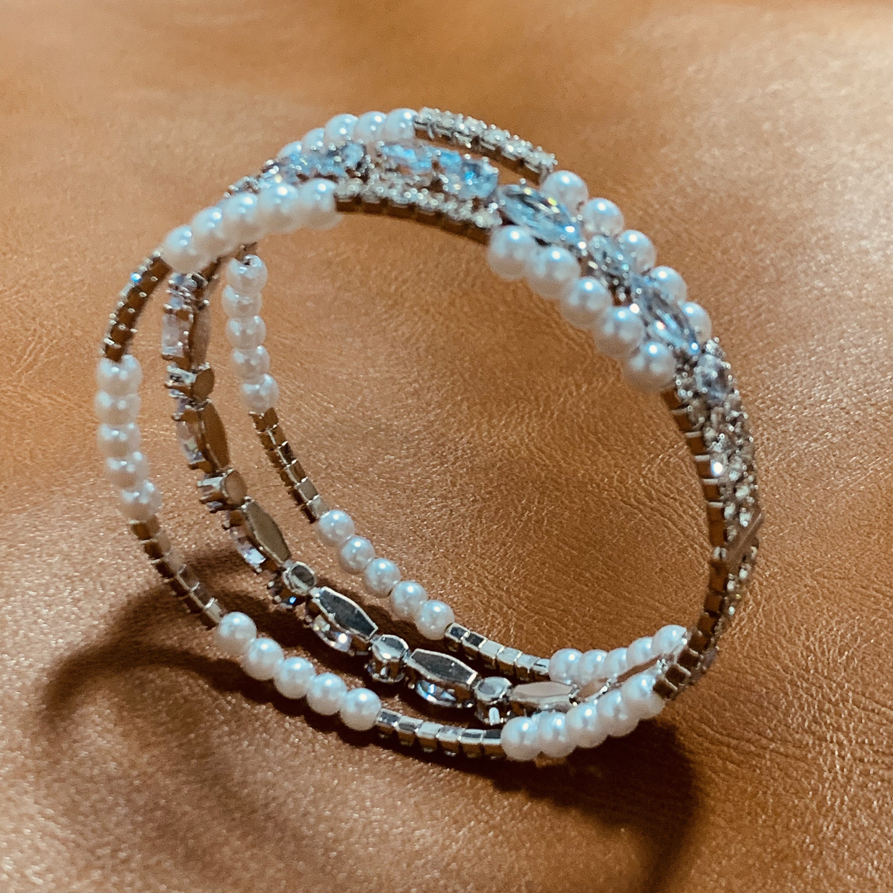 Elegant Coquette Layered Bracelet