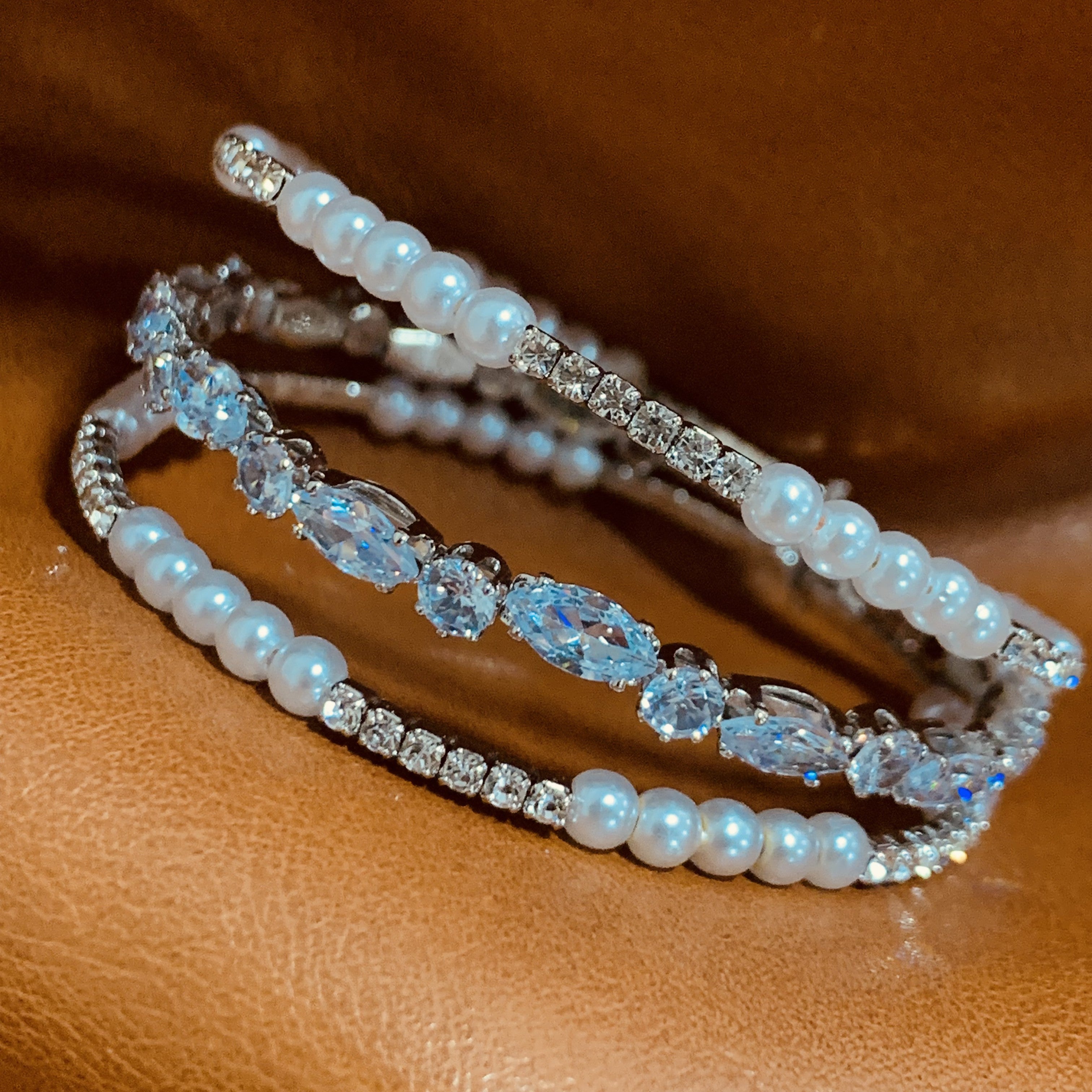 Elegant Coquette Layered Bracelet
