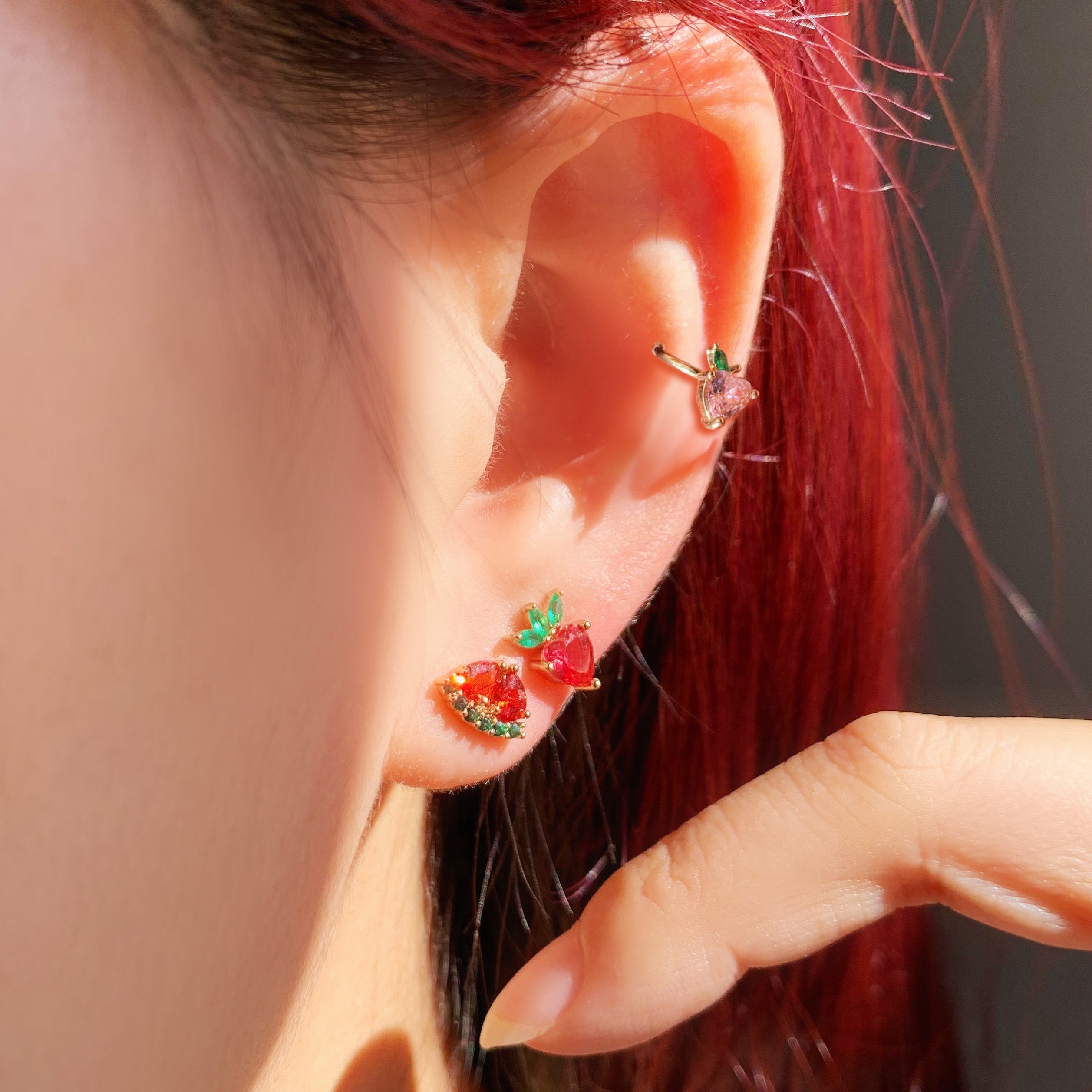 6-Piece Colorful Fruit Earrings Set