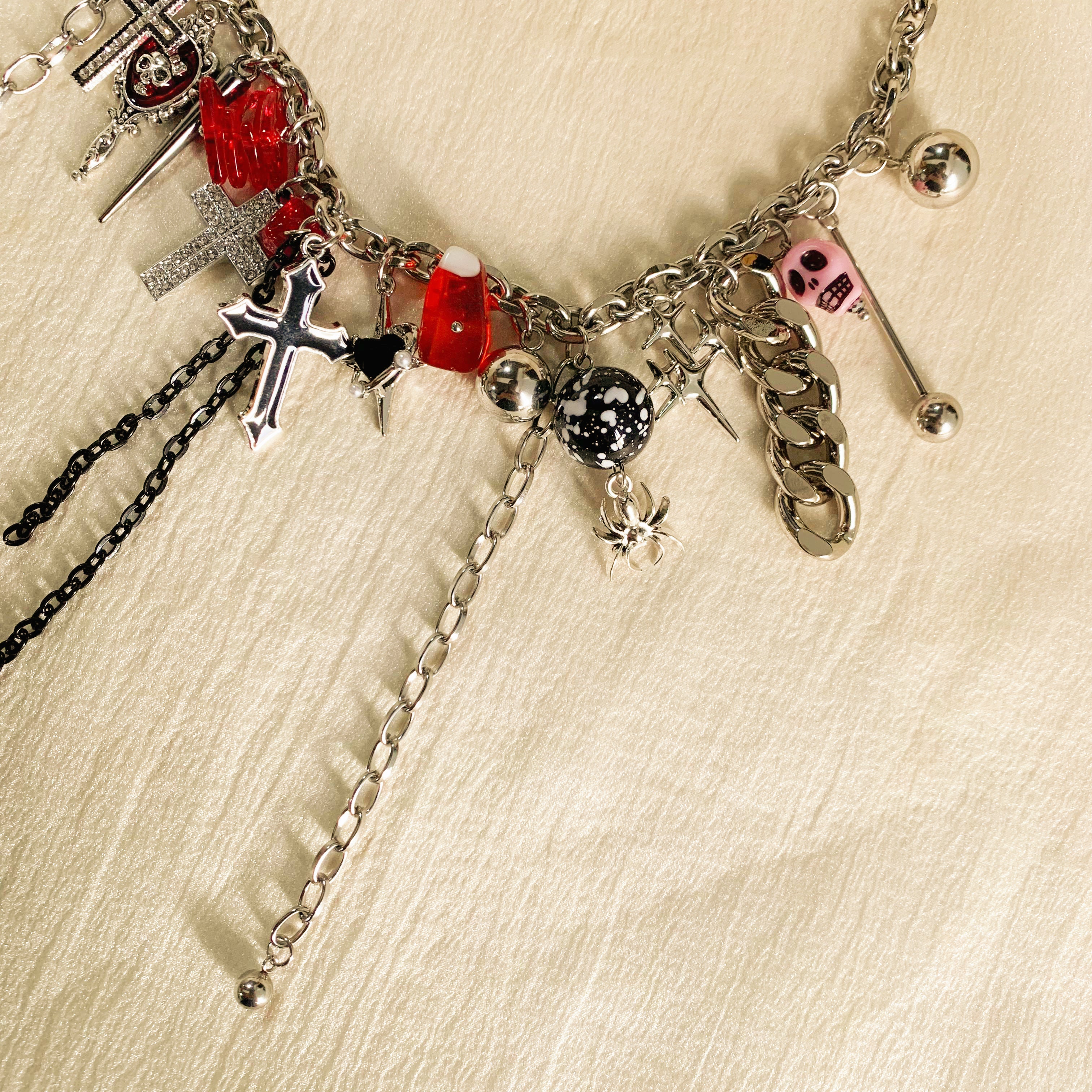 Y2K Punk Cross Necklace