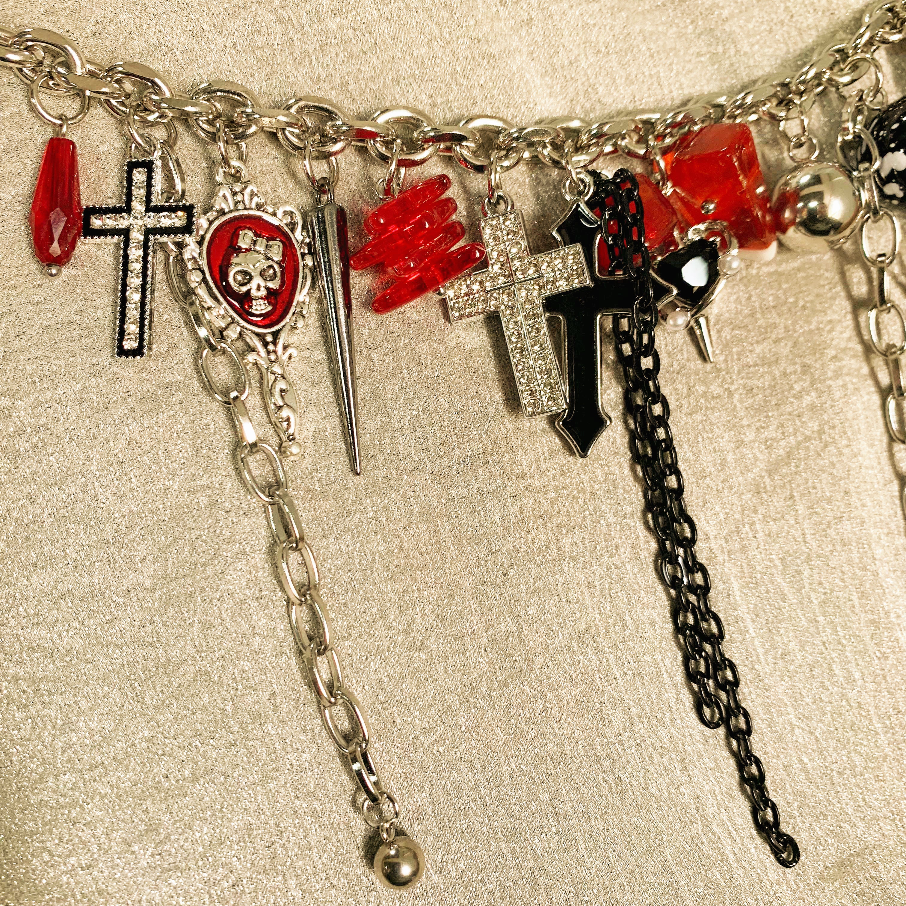 Y2K Punk Cross Necklace