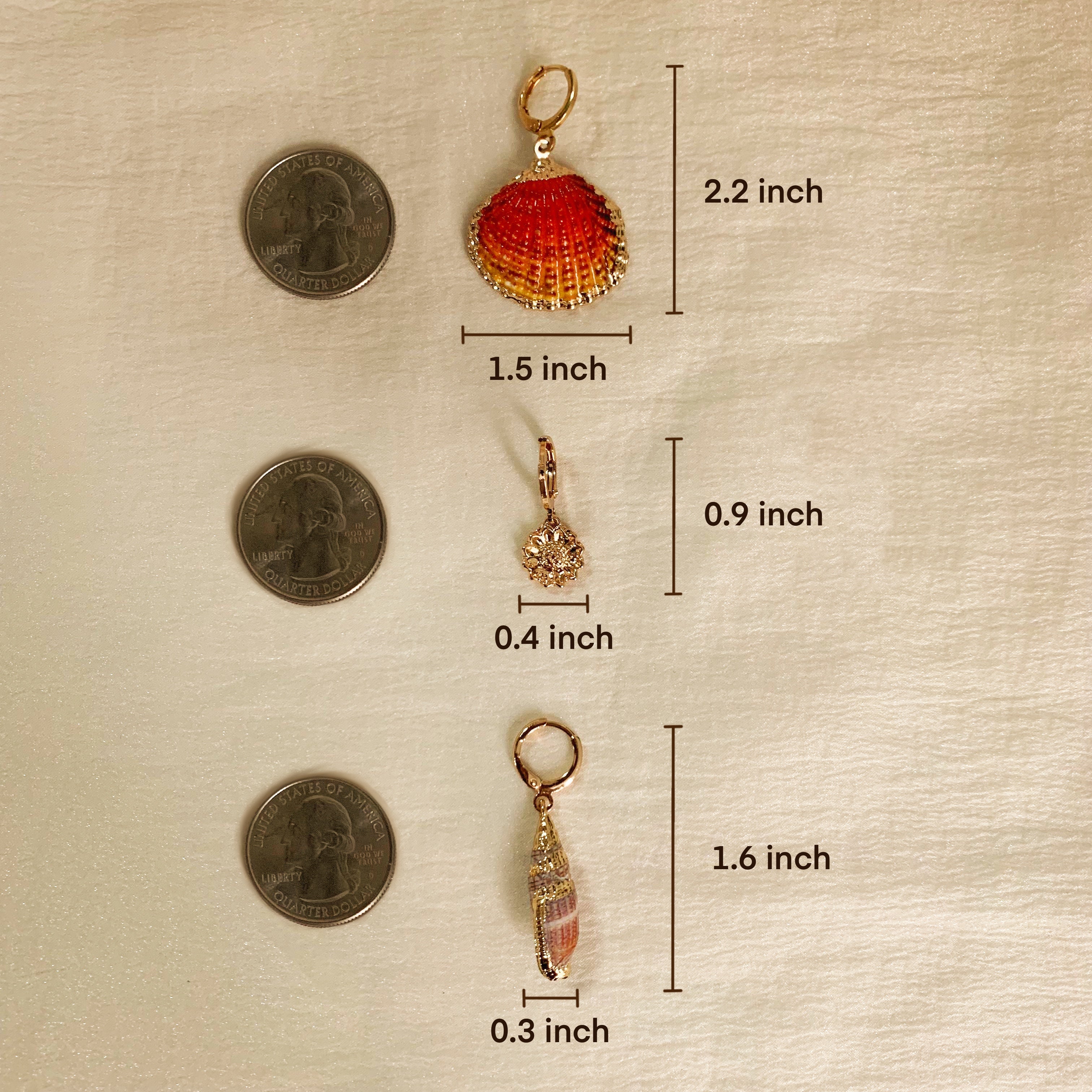 6 pcs Ocean Inspired Earrings Set
