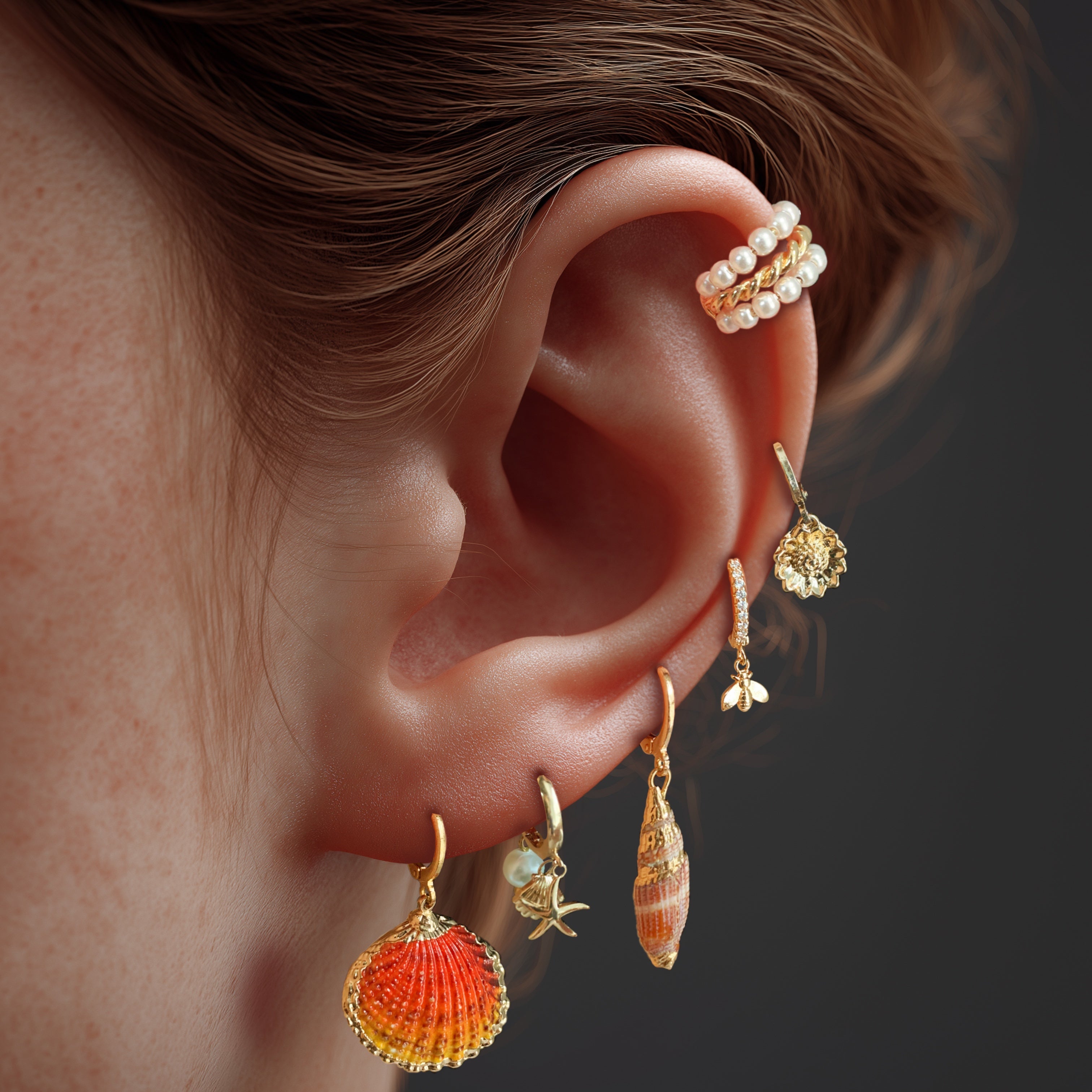 6 pcs Ocean Inspired Earrings Set