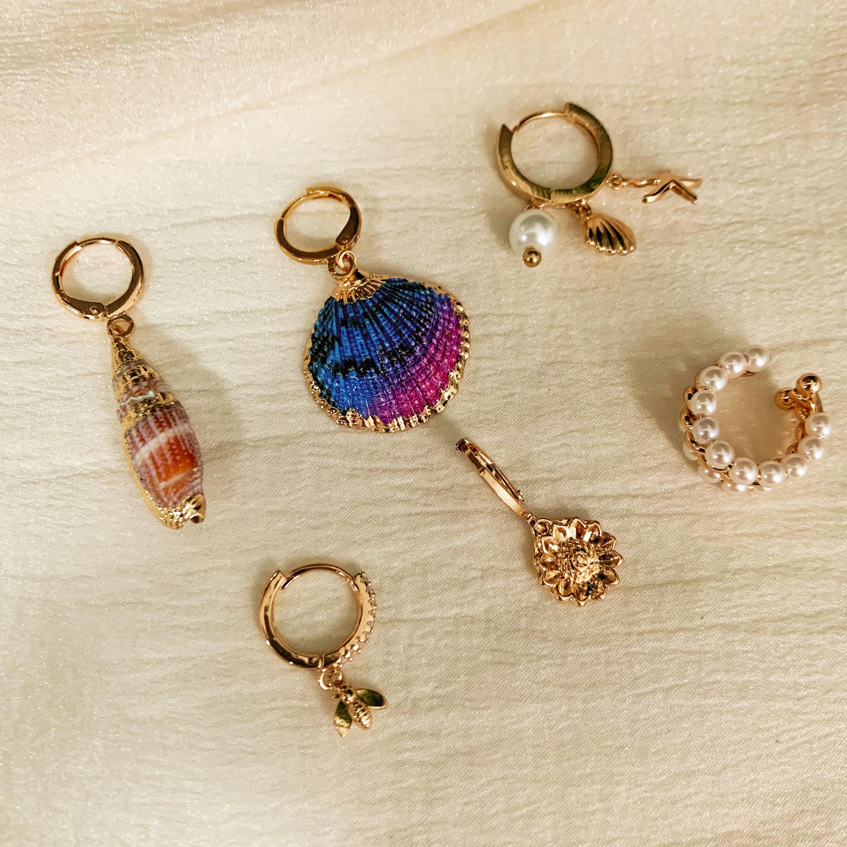 6 pcs Ocean Inspired Earrings Set