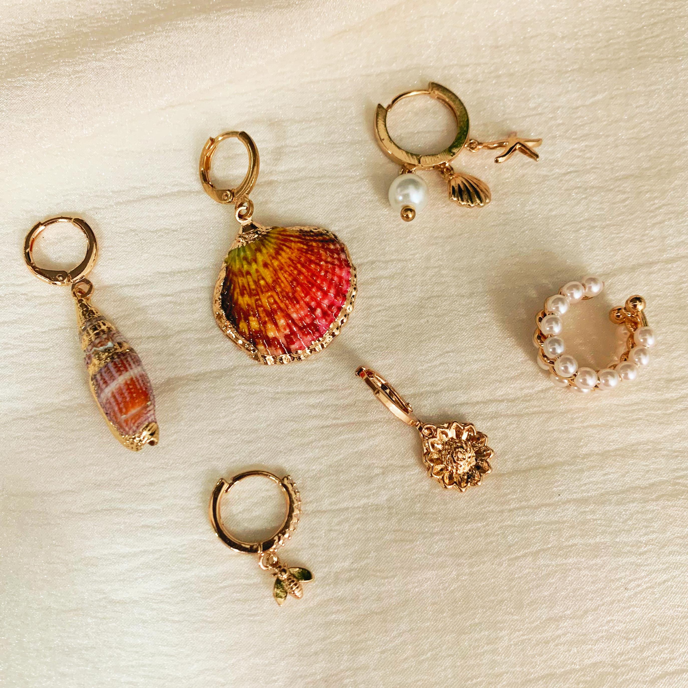 6 pcs Ocean Inspired Earrings Set
