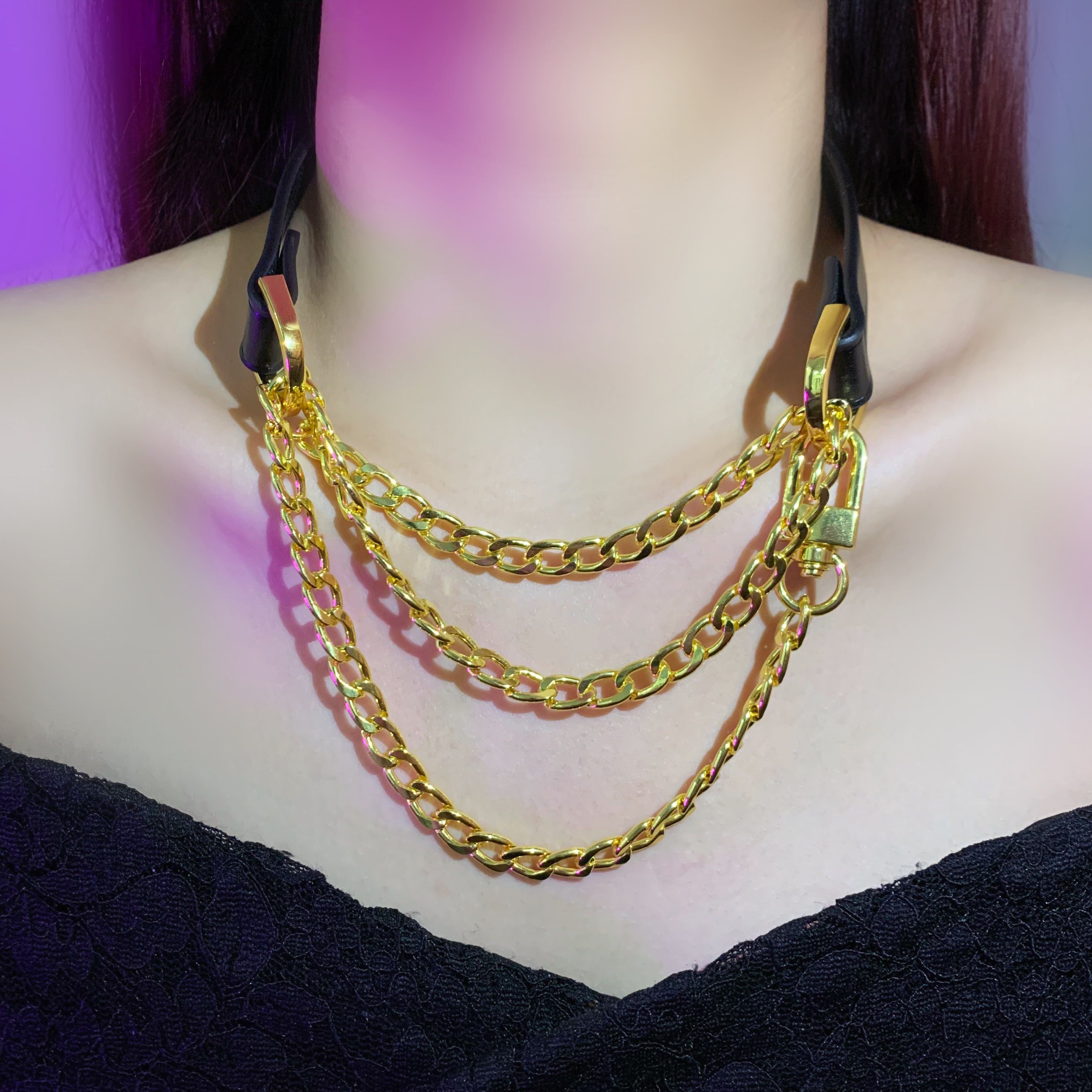 Leather Choker Necklace | Cosplay Accessories