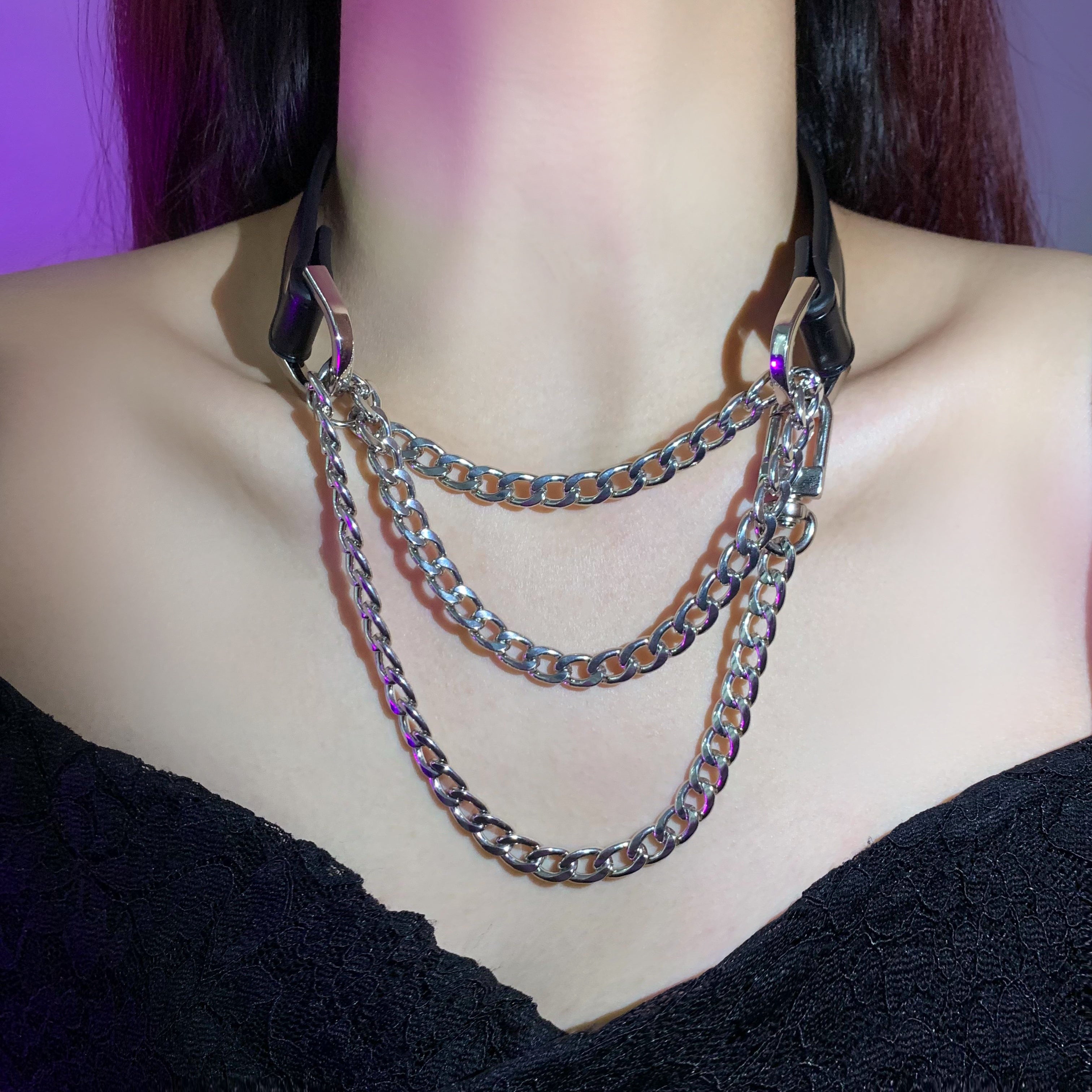 Leather Choker Necklace | Cosplay Accessories