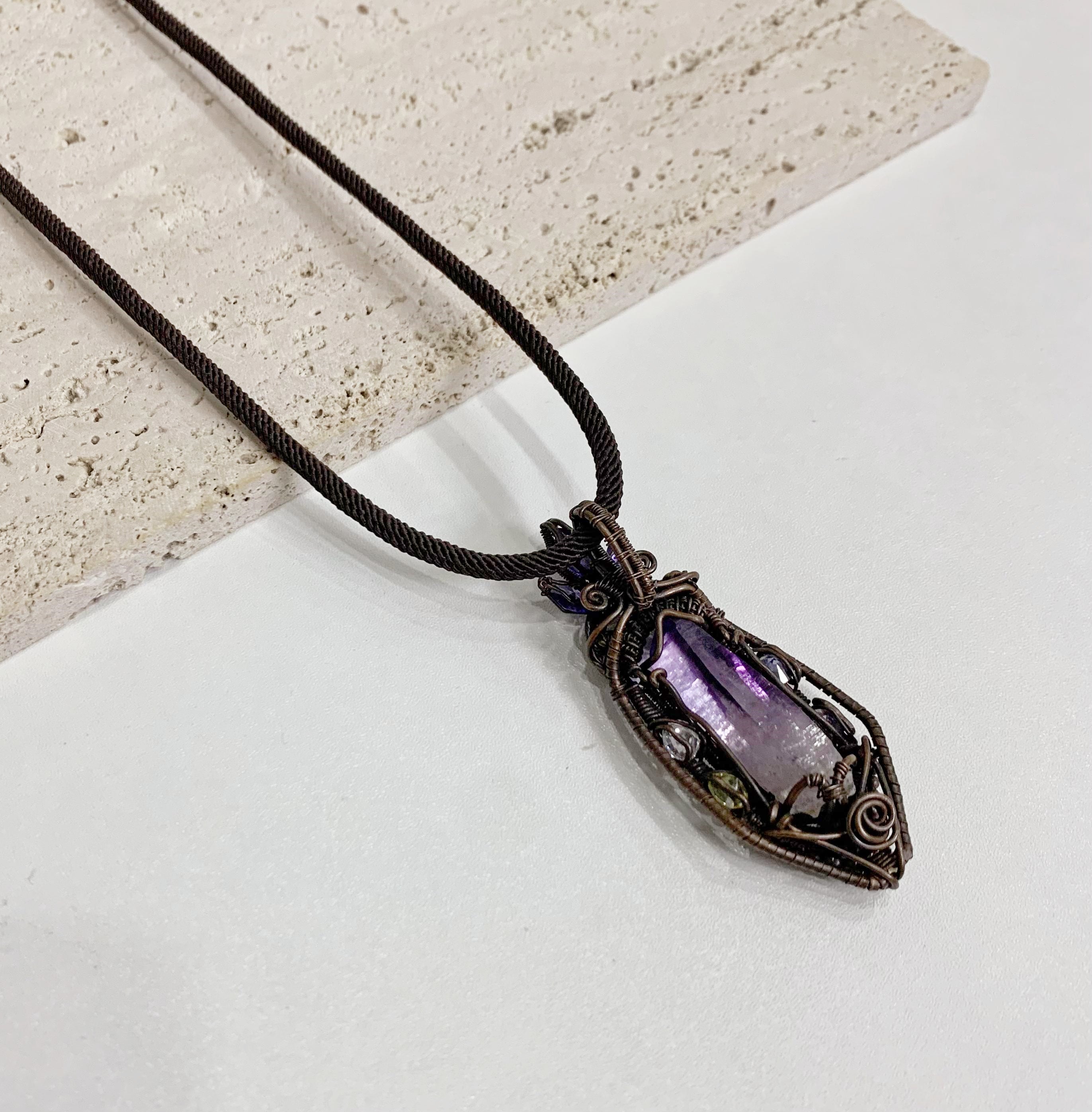 Purple Crystal Necklace