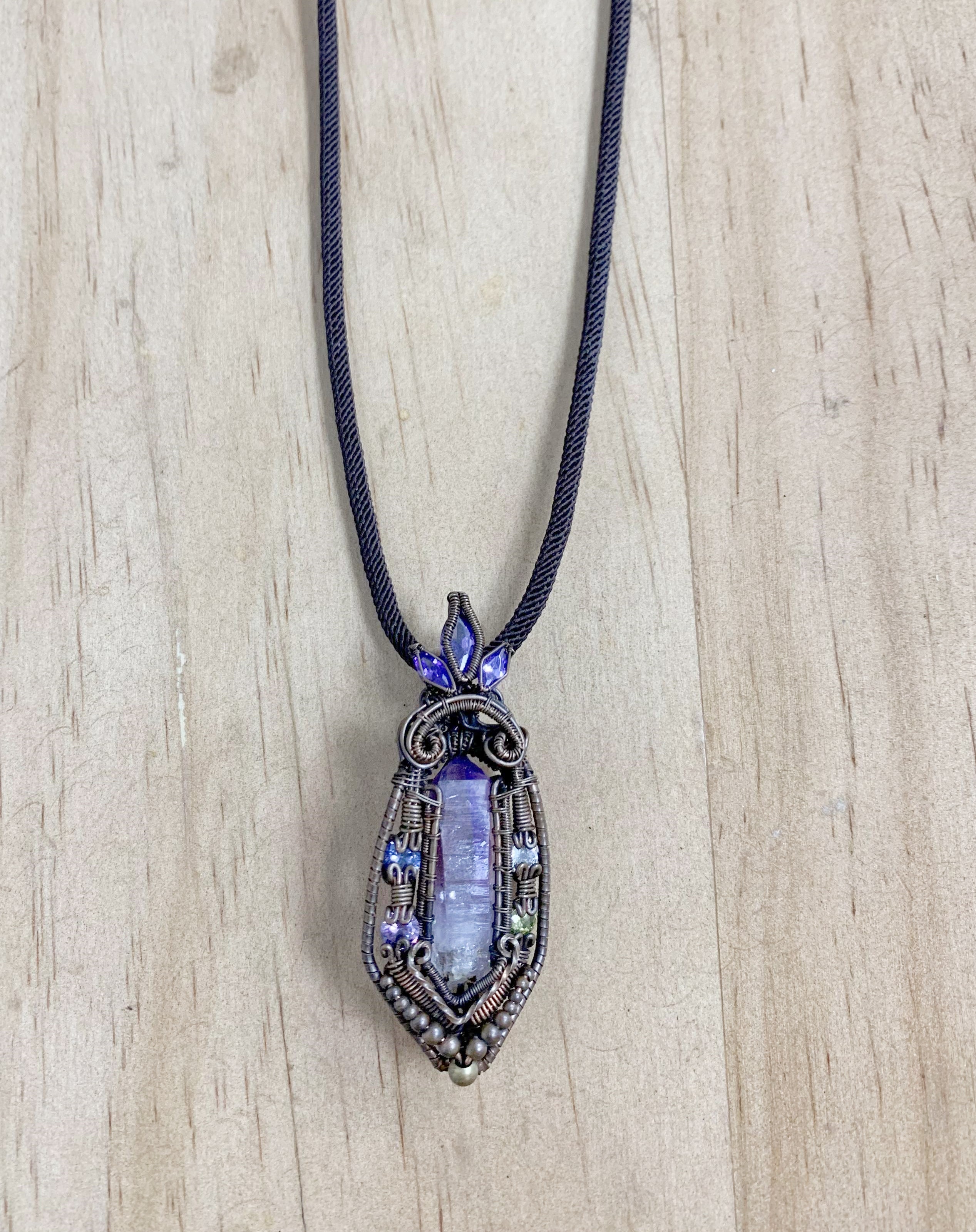 Purple Crystal Necklace