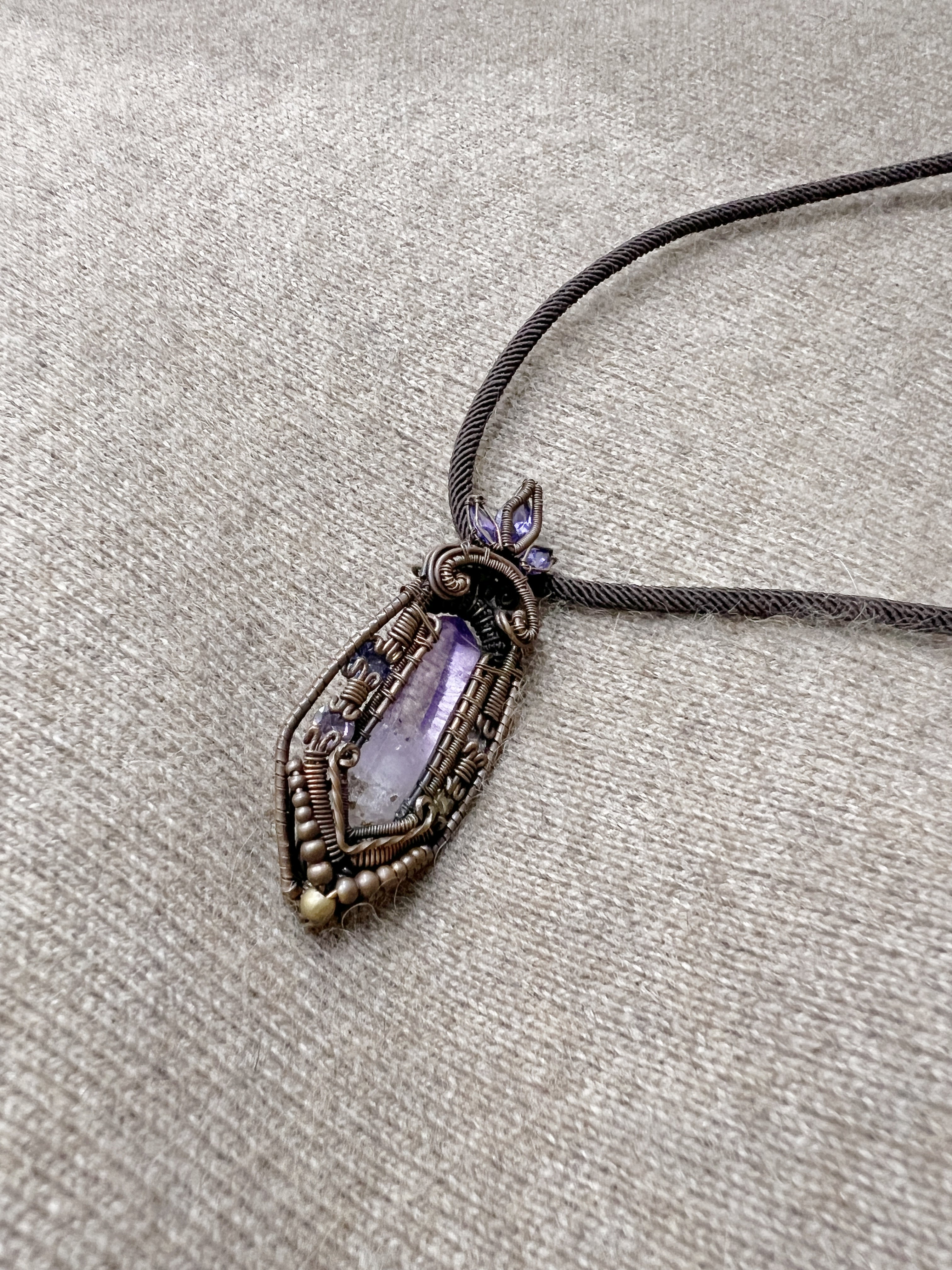 Purple Crystal Necklace