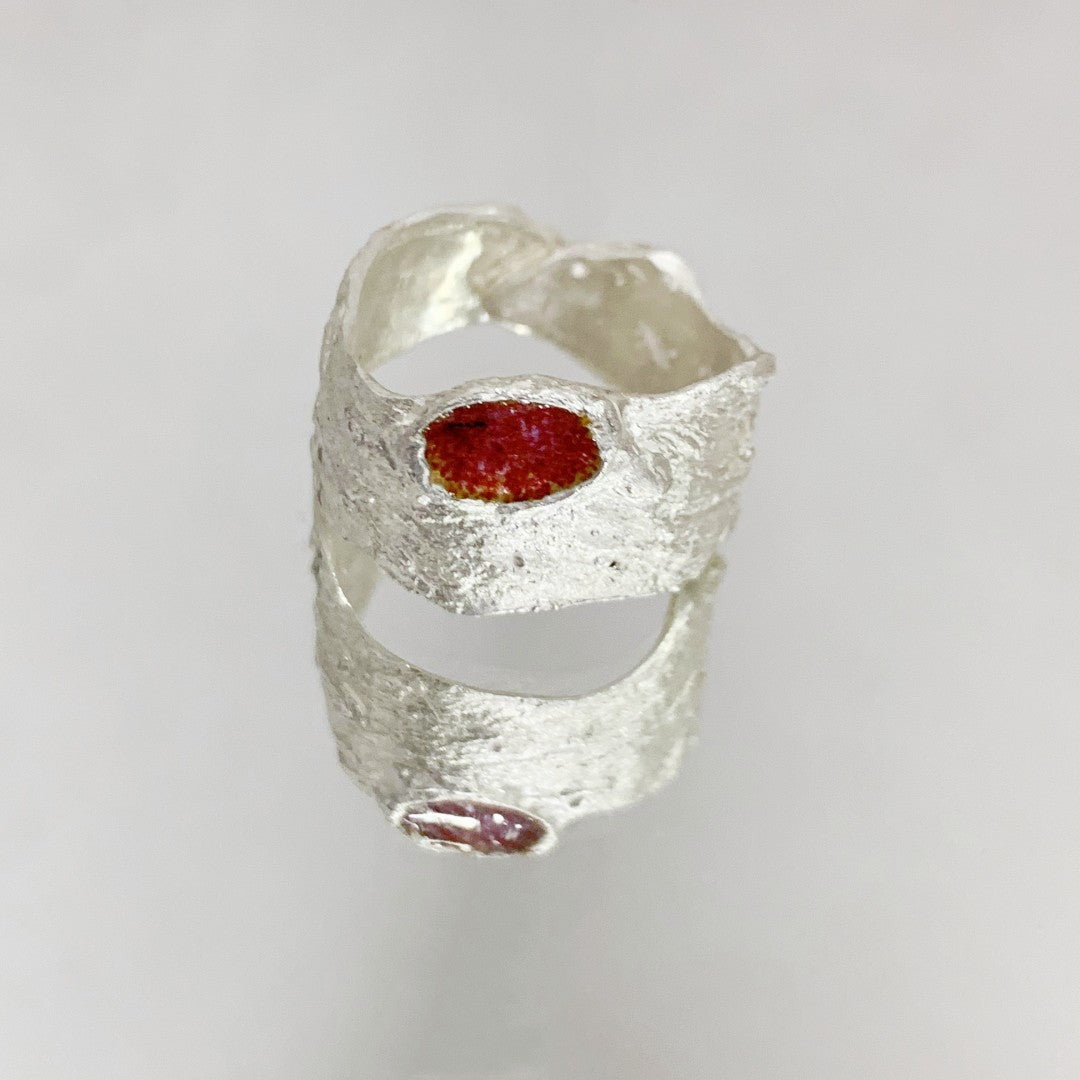 Sterling Silver and Enamel Ring