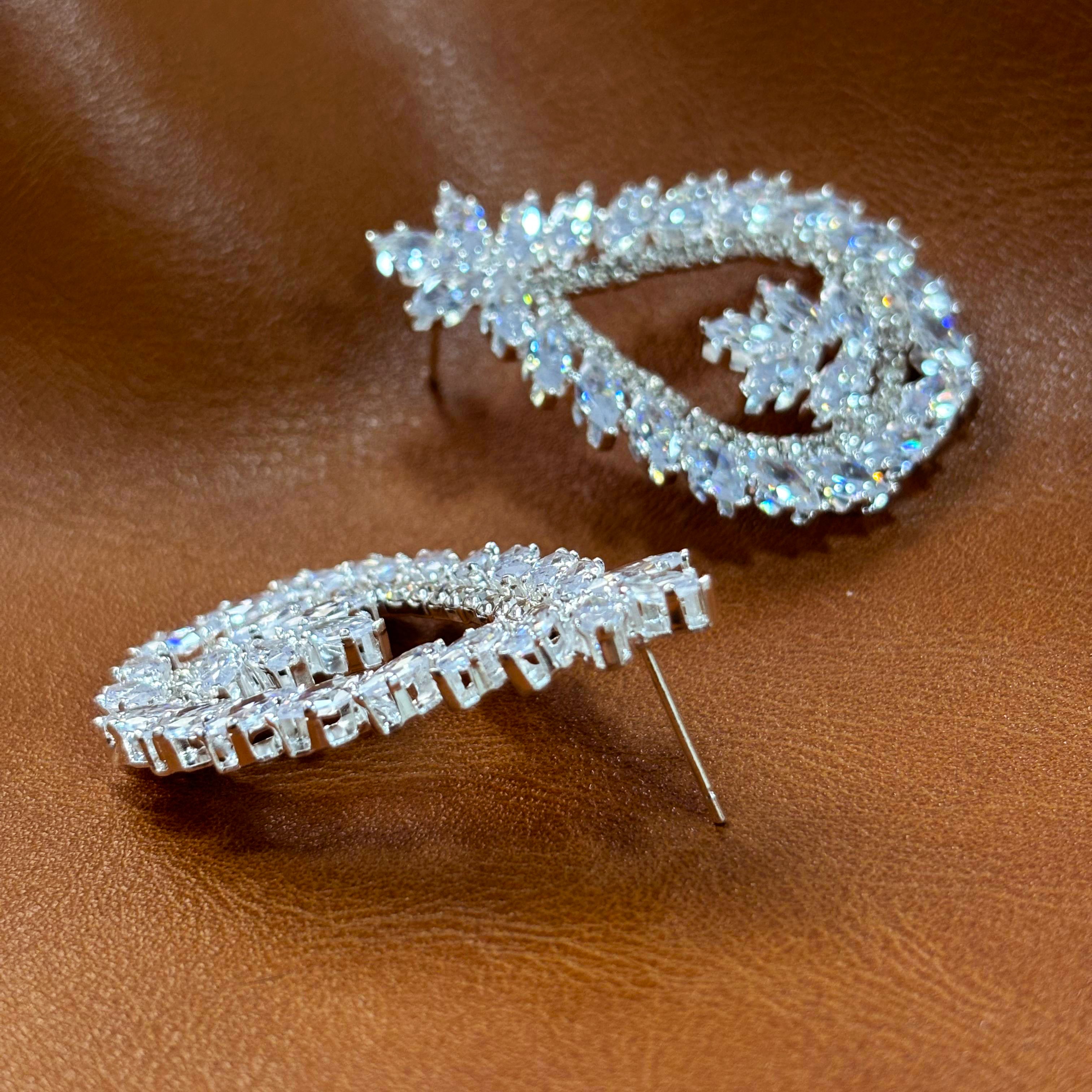 Silver Snowflake Earrings