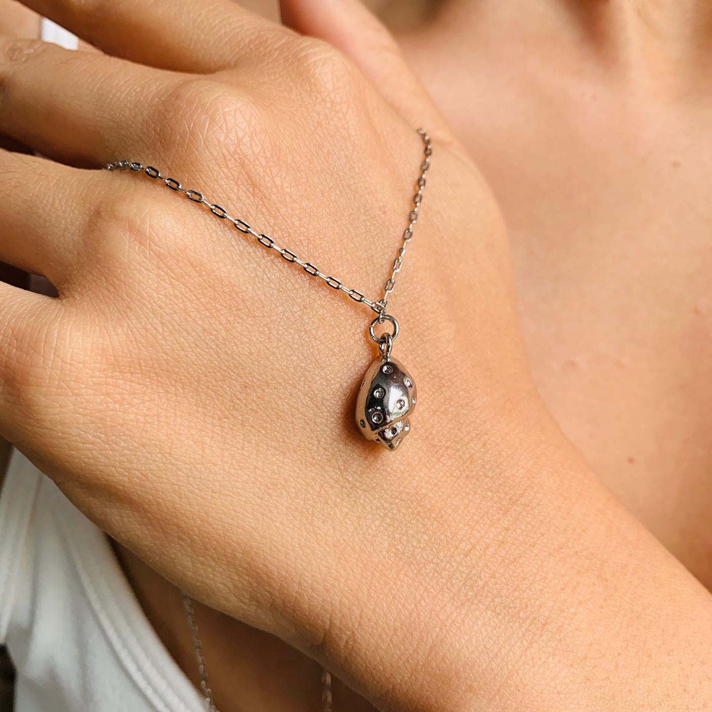Gold Silver Conch Shell Seashell Necklace|Unisex Necklace for Couples or Best Friends|Mermaid Sea Lover Gift