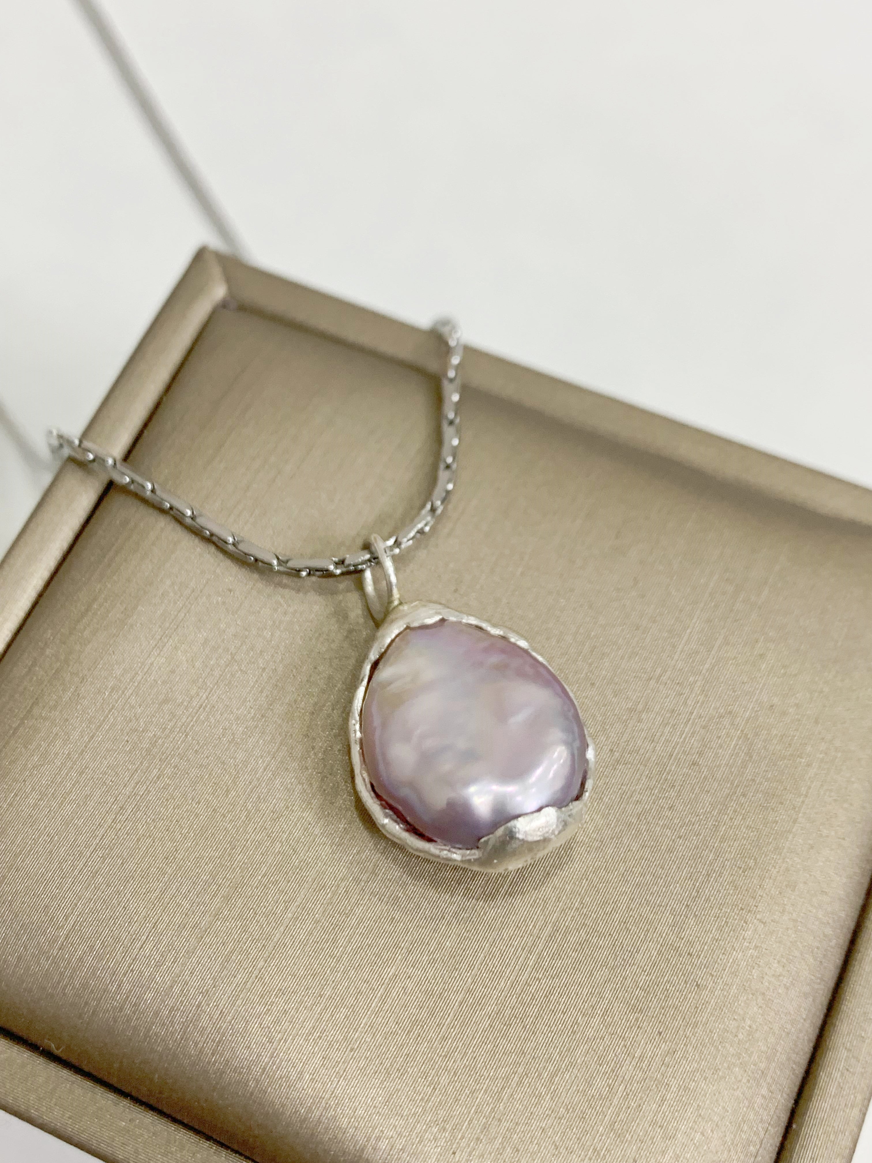 Baroque Sterling Silver Pearl Necklace