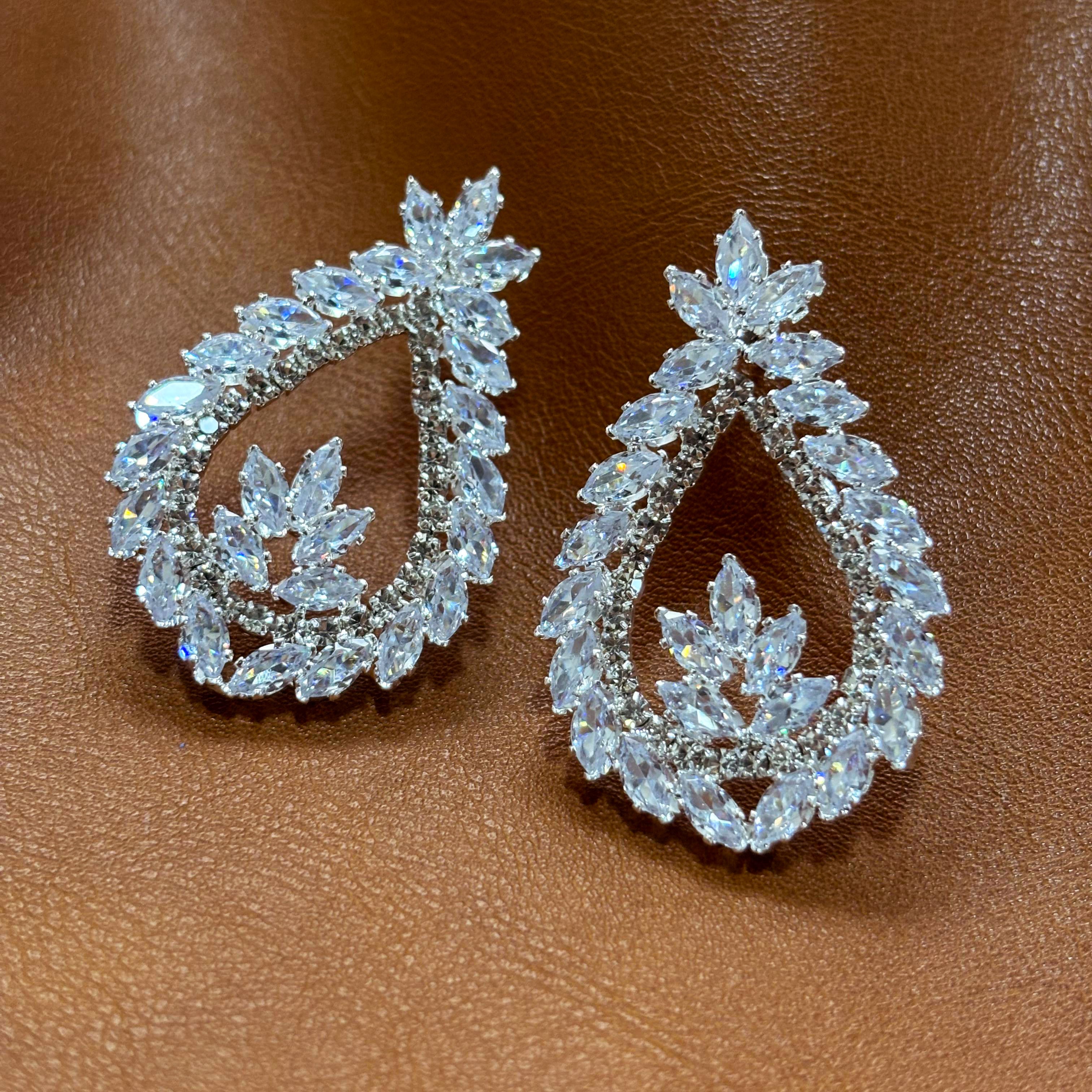 Silver Snowflake Earrings