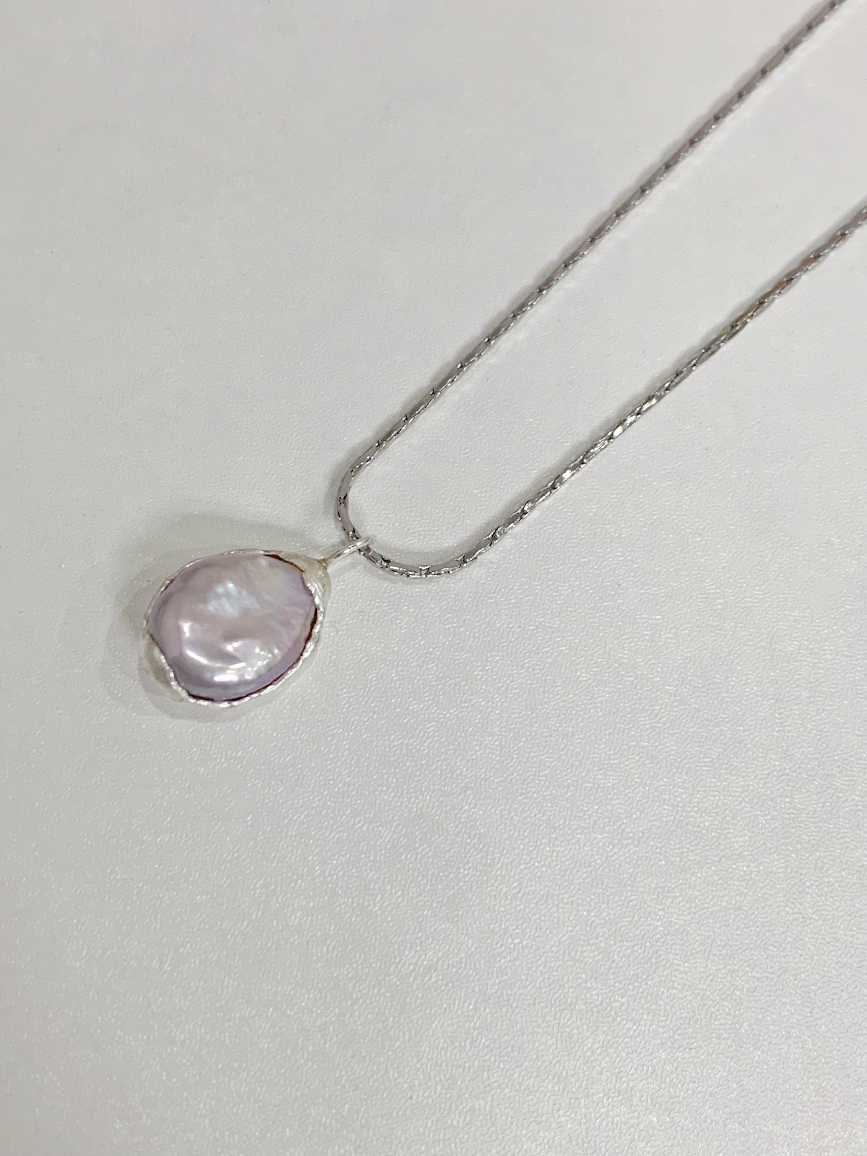 Baroque Sterling Silver Pearl Necklace