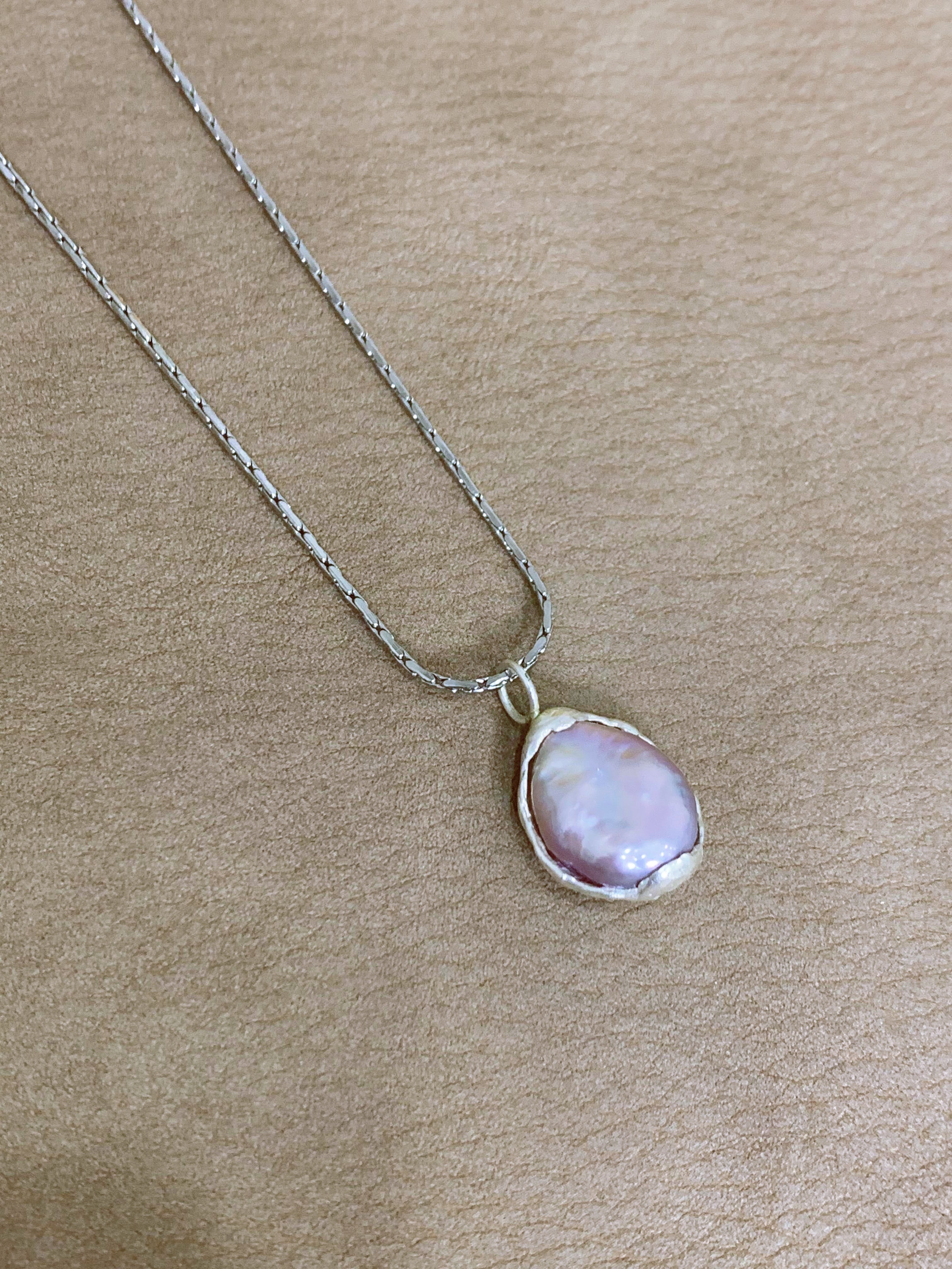 Baroque Sterling Silver Pearl Necklace