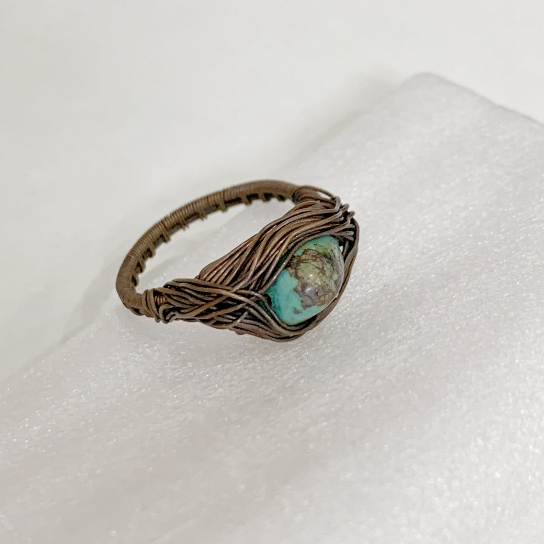 Vintage Style Turquoise Handmade Ring