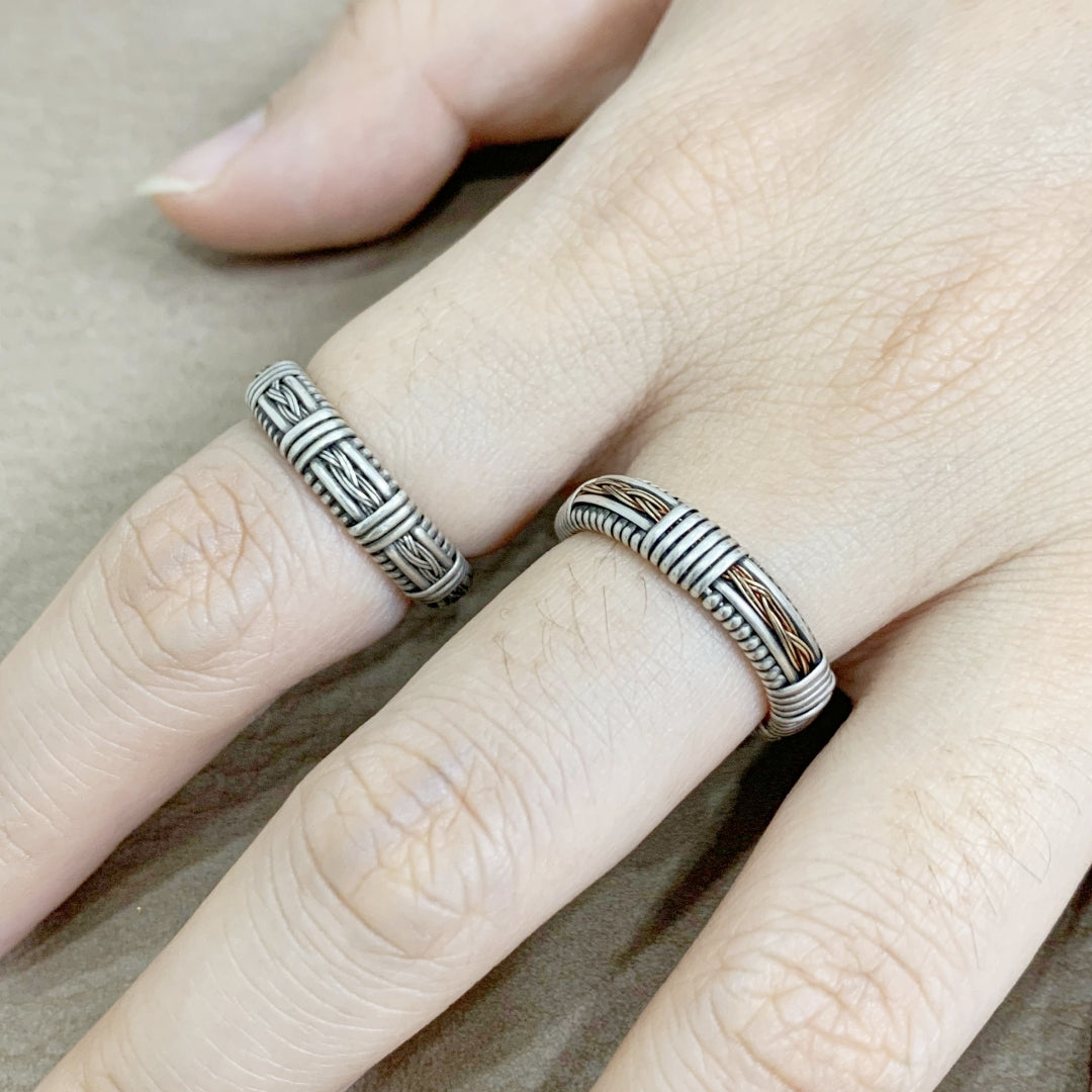 Hand-Woven Sterling Silver Ring