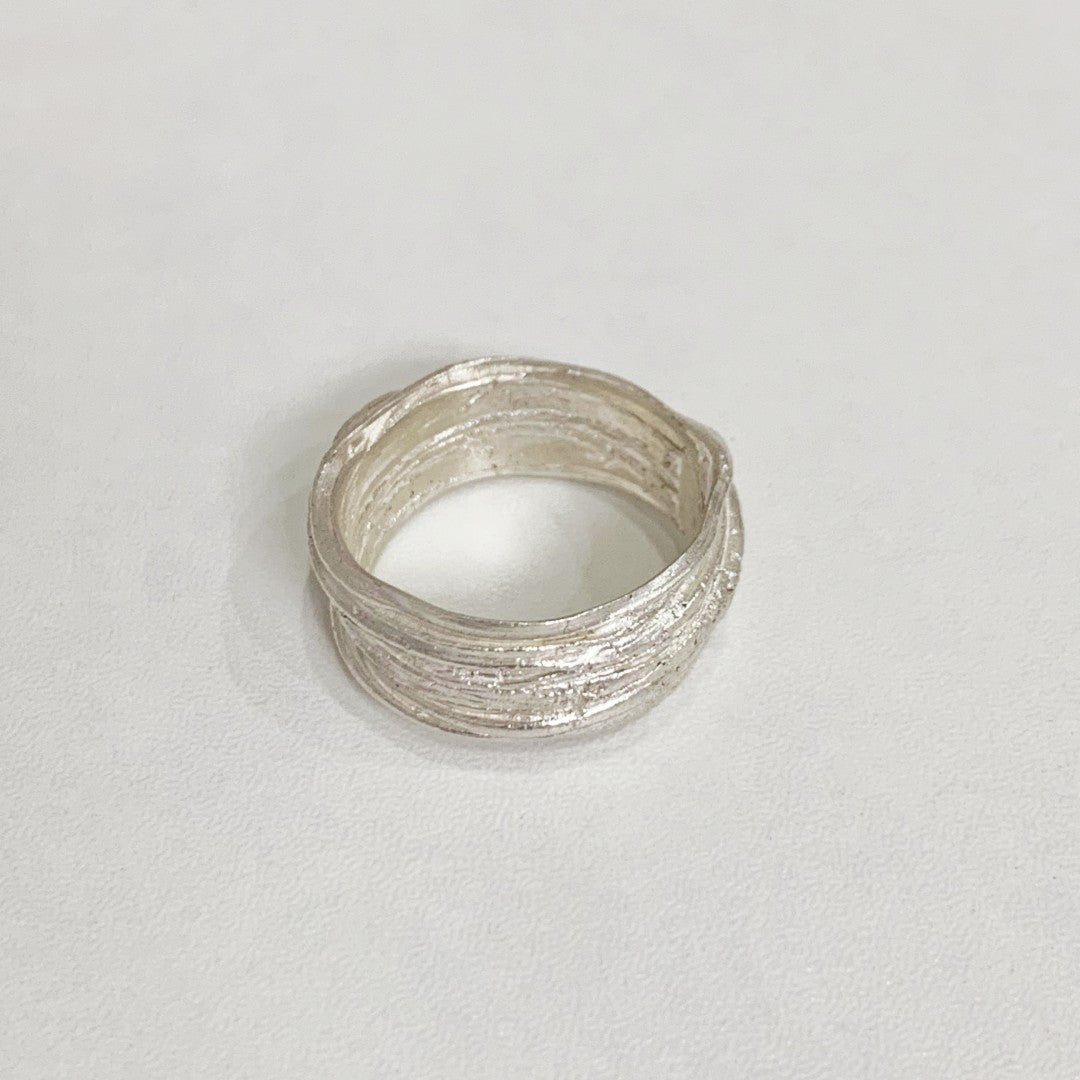 Original Hand Brushed Sterling Silver Ring