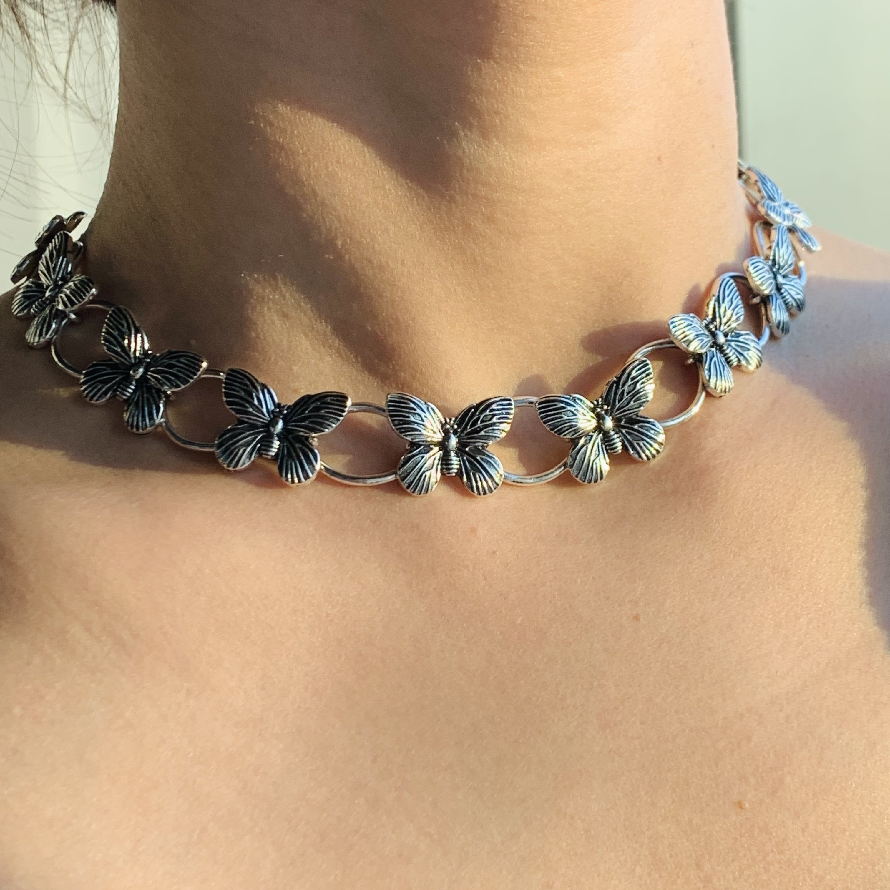 Silver Butterfly Necklace