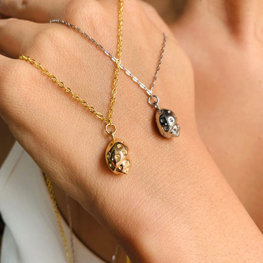 Gold Silver Conch Shell Seashell Necklace|Unisex Necklace for Couples or Best Friends|Mermaid Sea Lover Gift