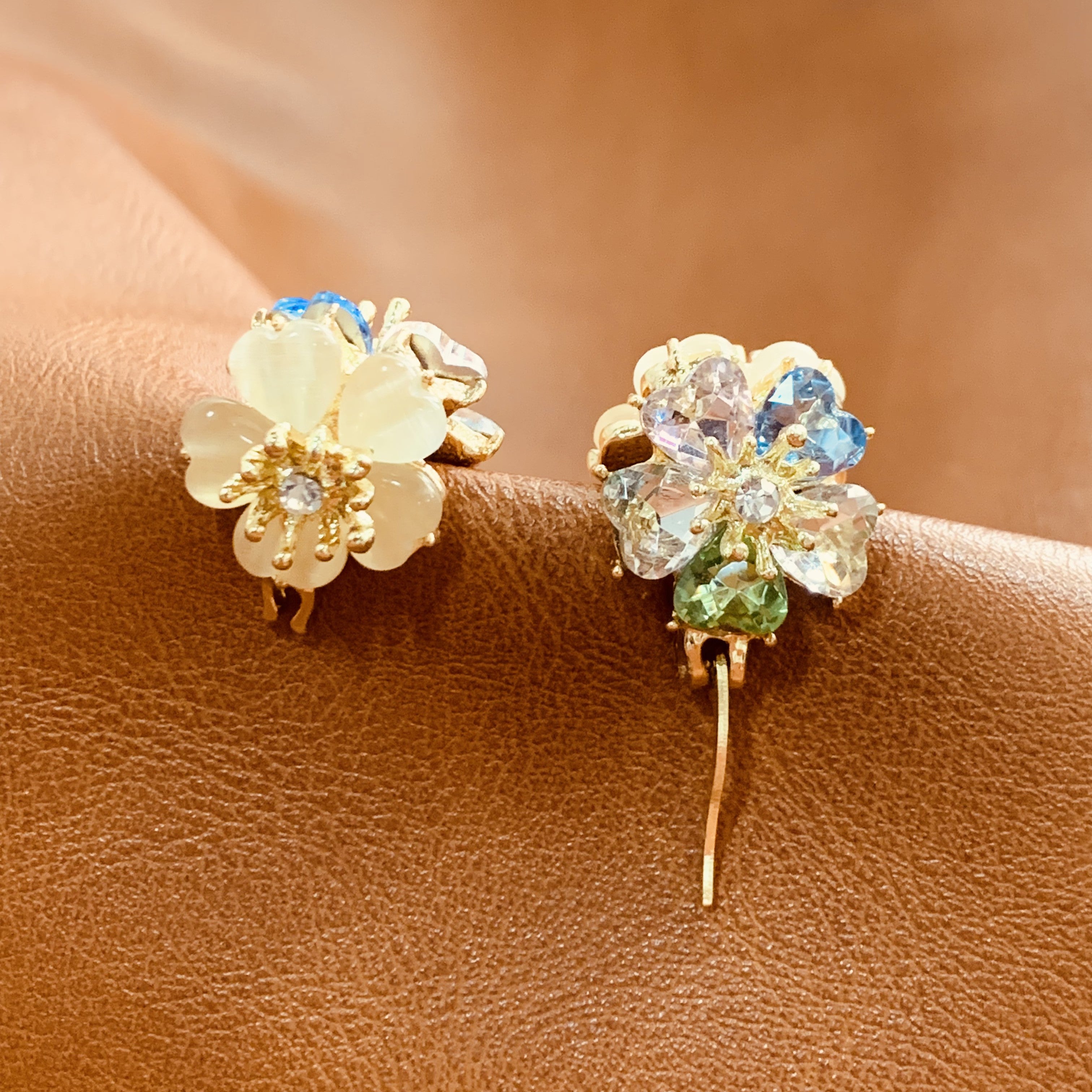 Colorful Double Sided Crystal Earrings