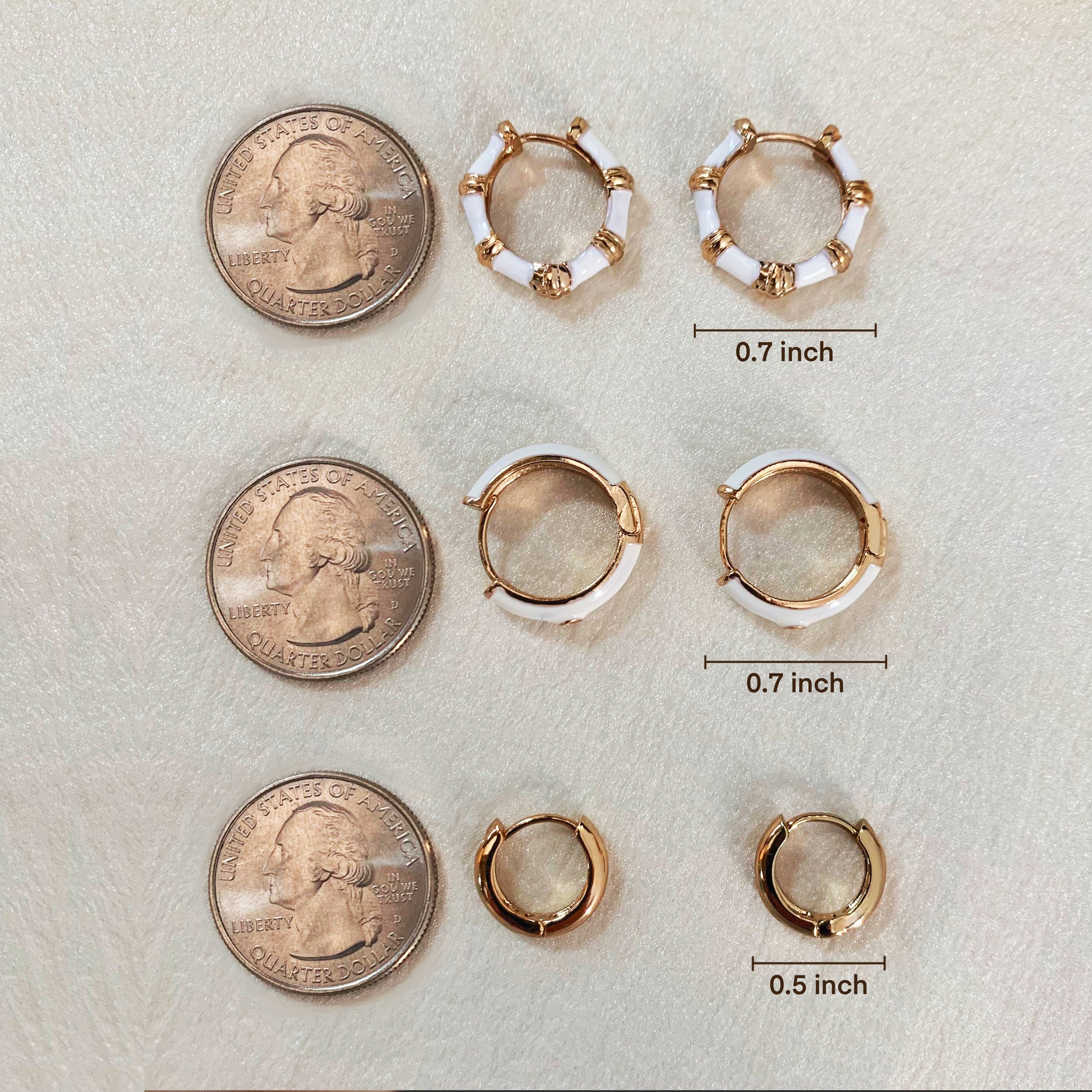 Set of 6 Sterling Silver Hoop Earrings