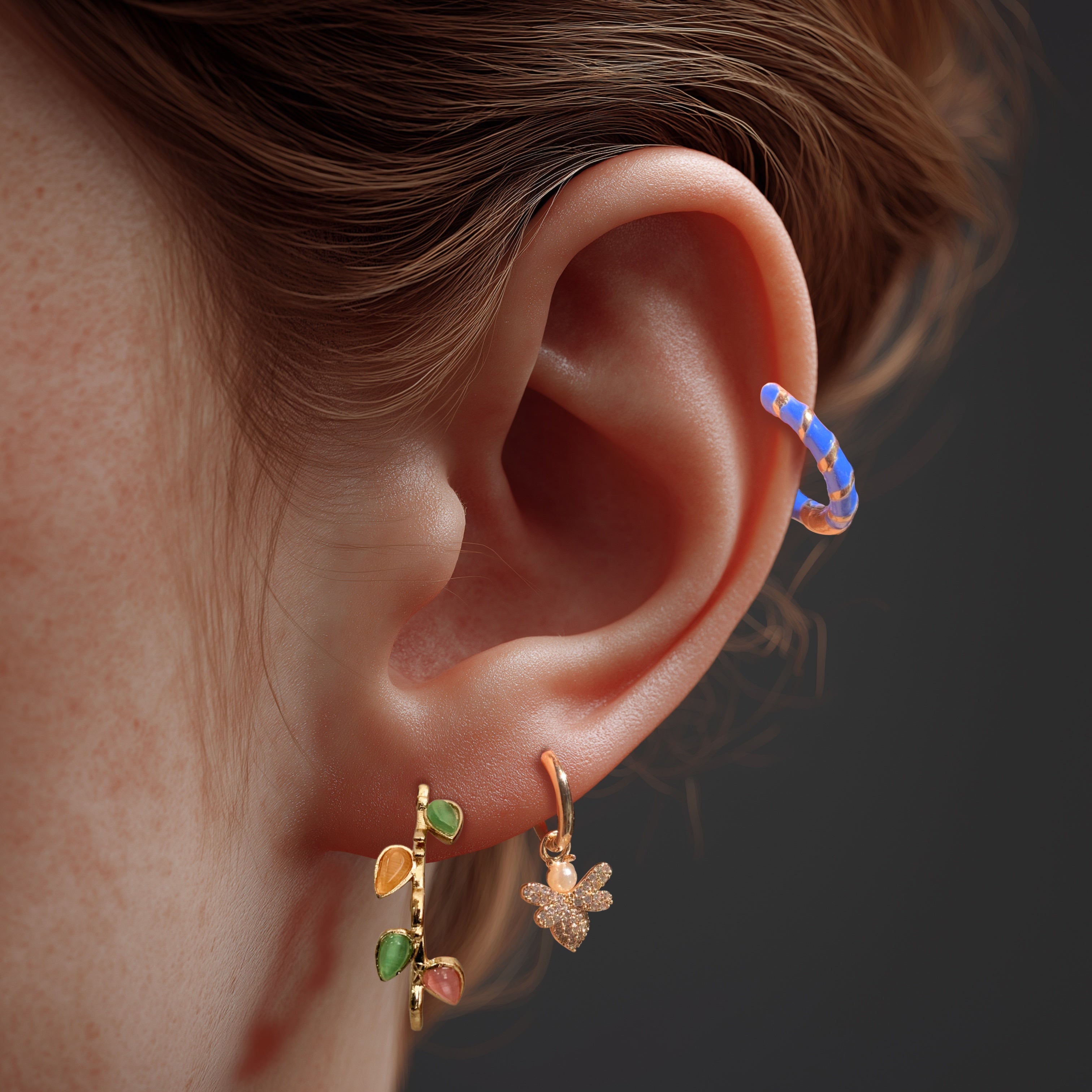 Y2K Mismatched Earrings Set of 6