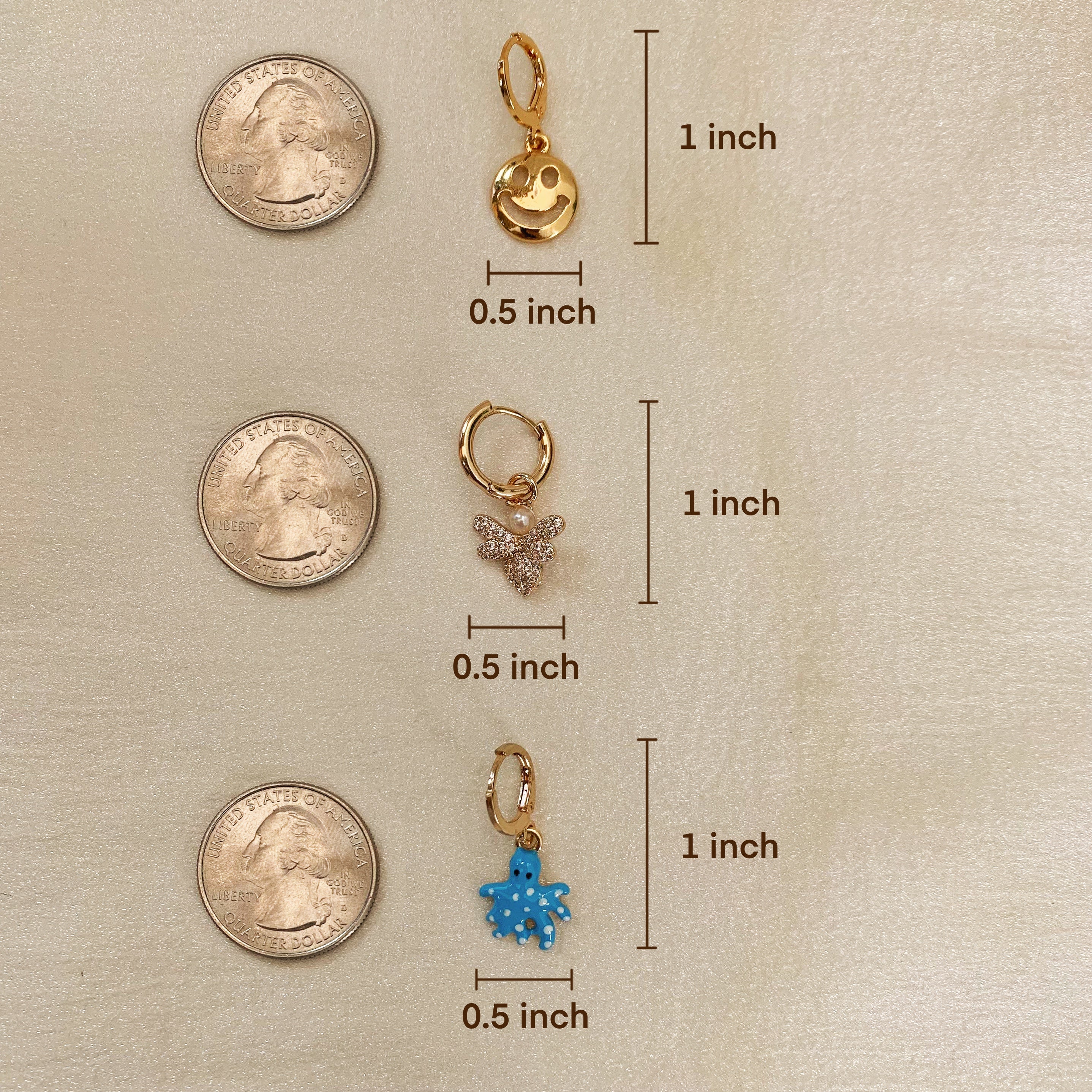 Y2K Mismatched Earrings Set of 6