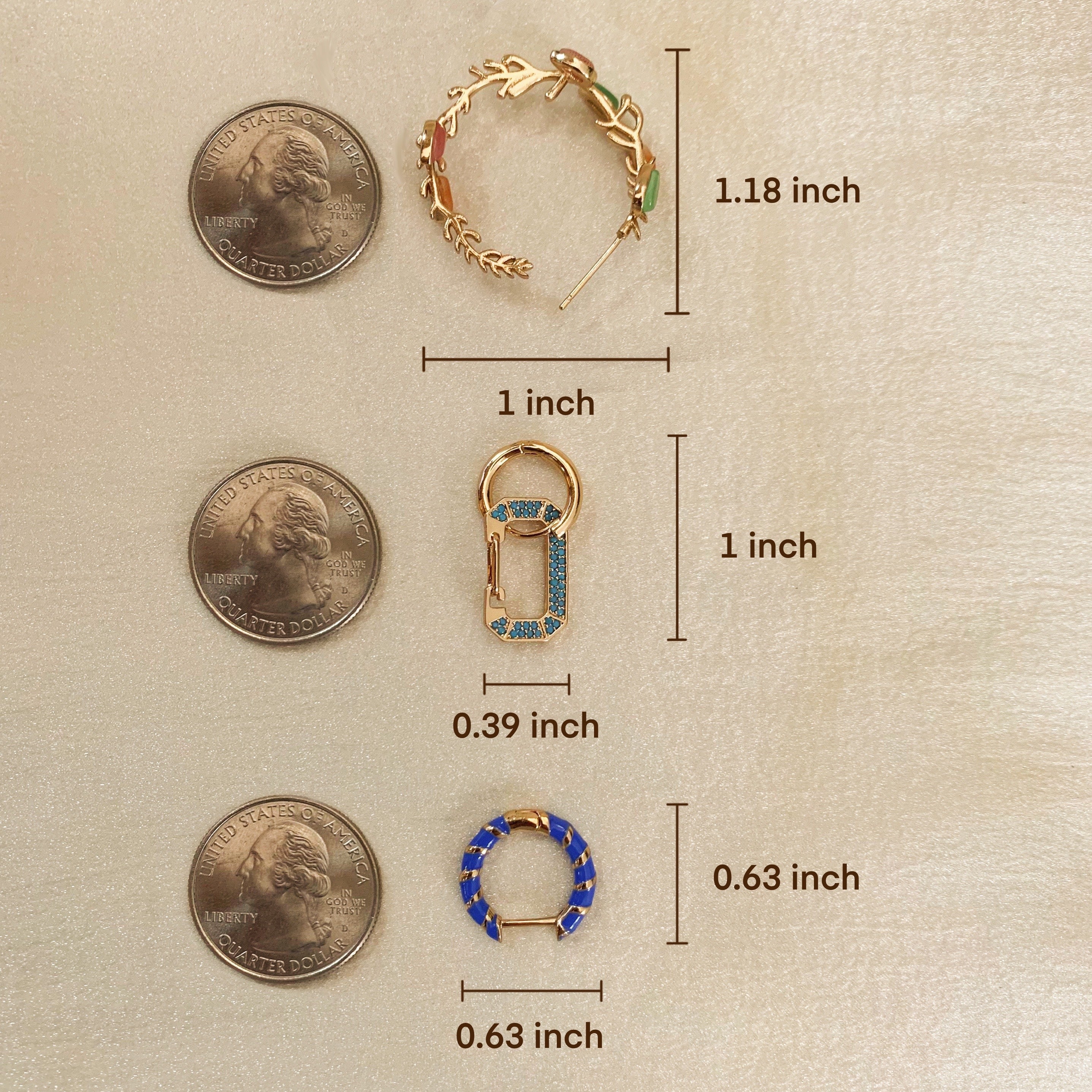 Y2K Mismatched Earrings Set of 6
