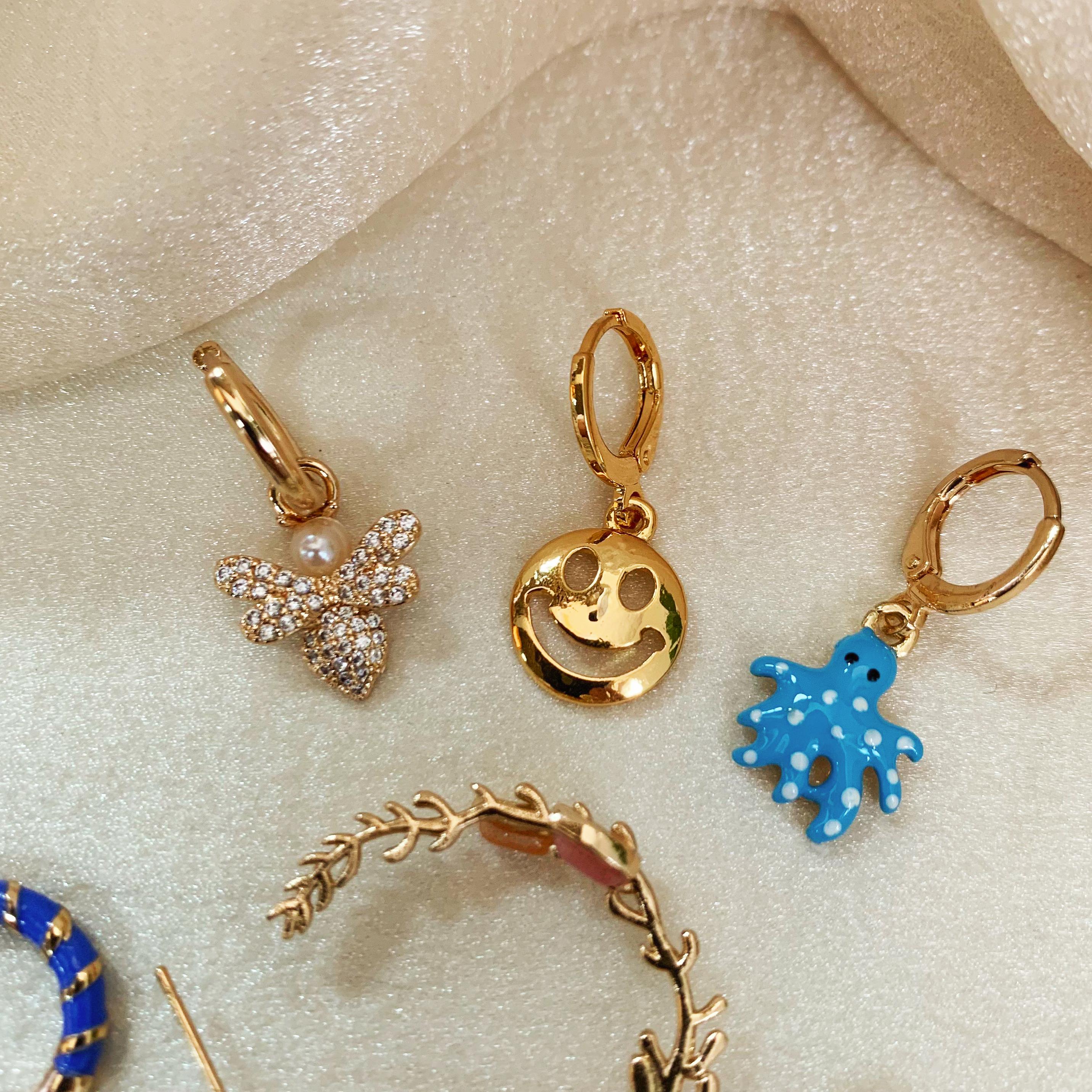 Y2K Mismatched Earrings Set of 6