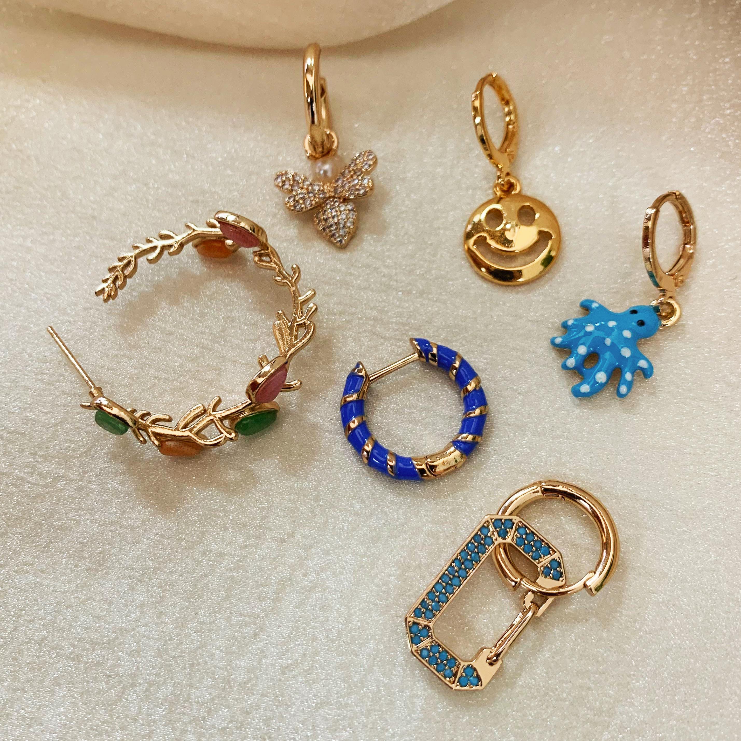 Y2K Mismatched Earrings Set of 6