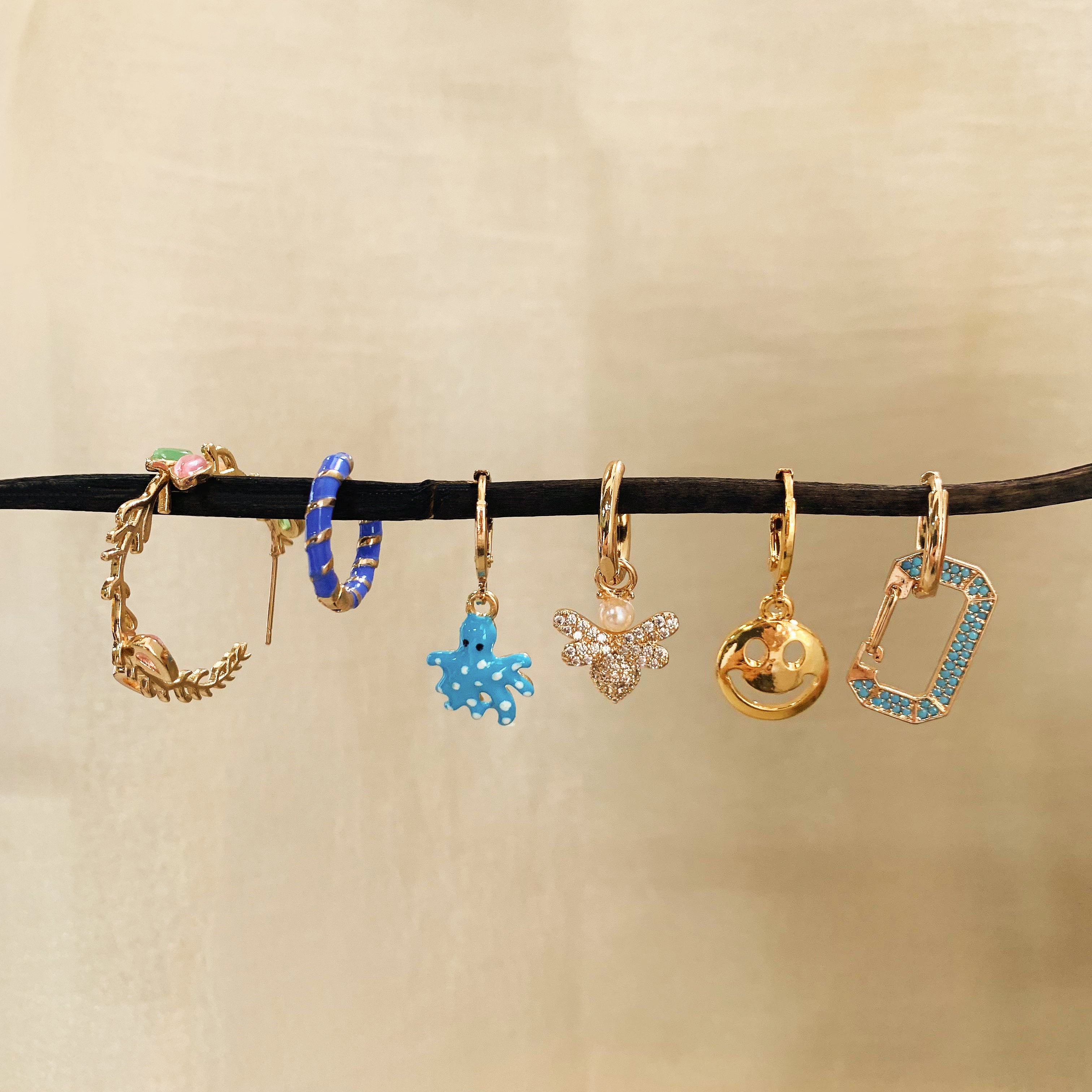 Y2K Mismatched Earrings Set of 6