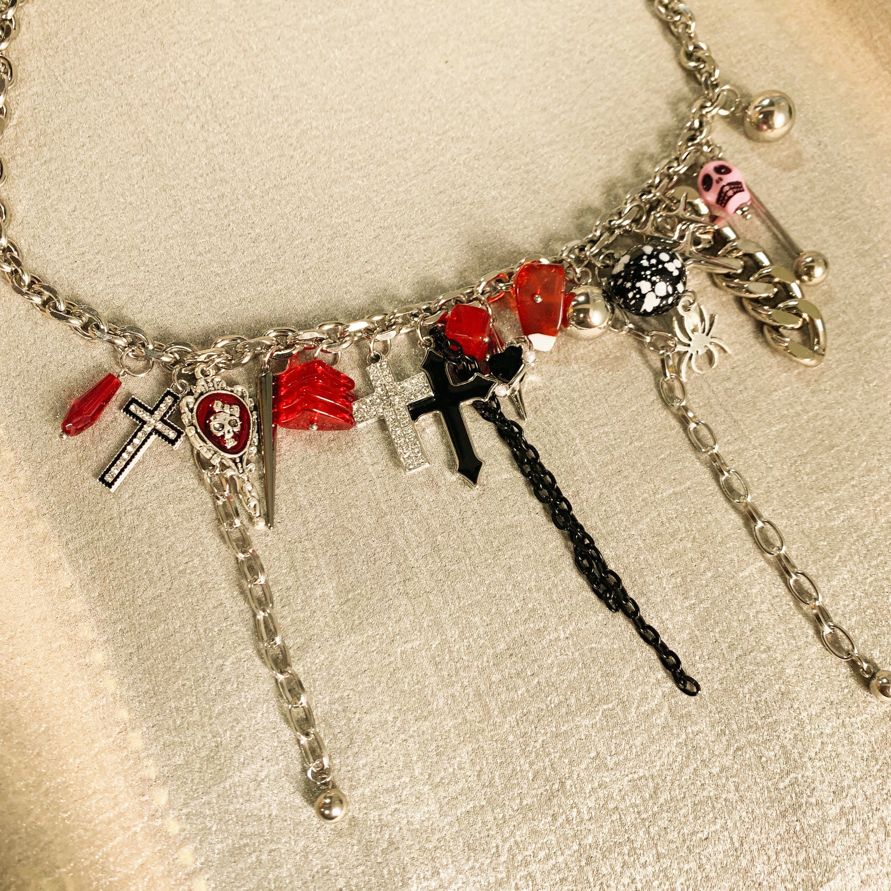 Y2K Punk Cross Necklace