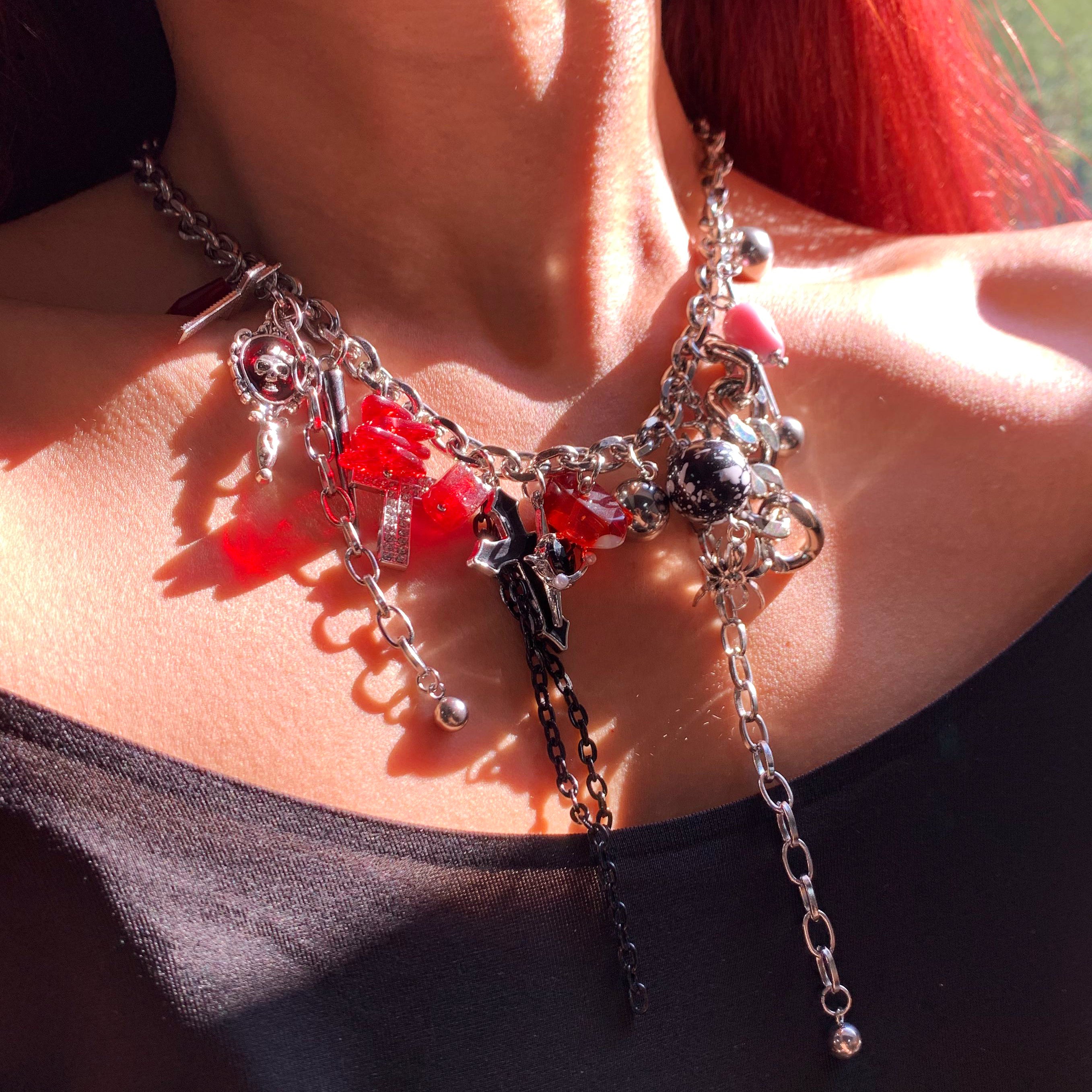 Y2K Punk Cross Necklace