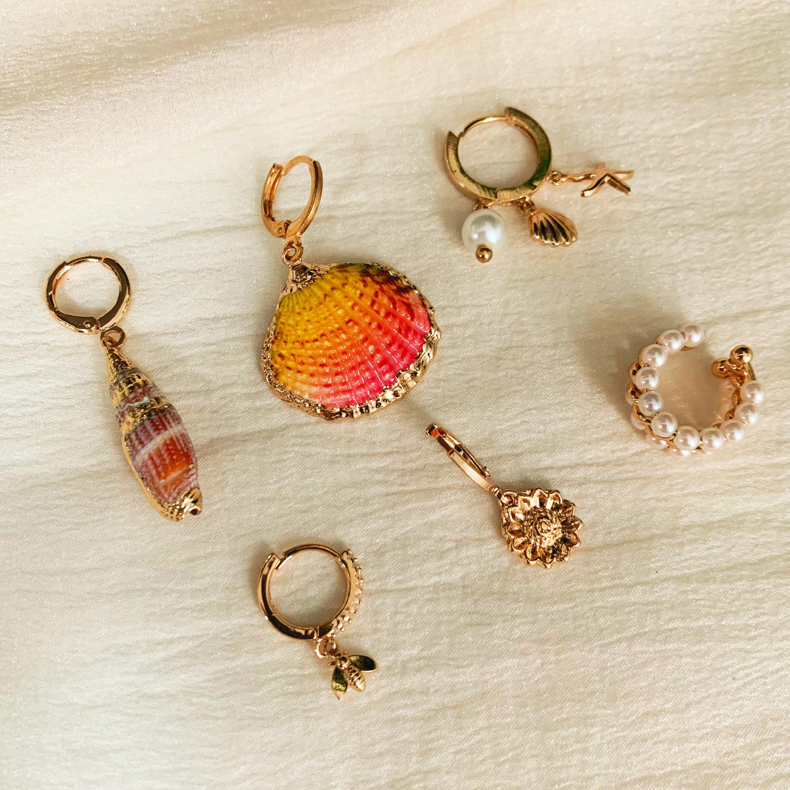 6 pcs Ocean Inspired Earrings Set